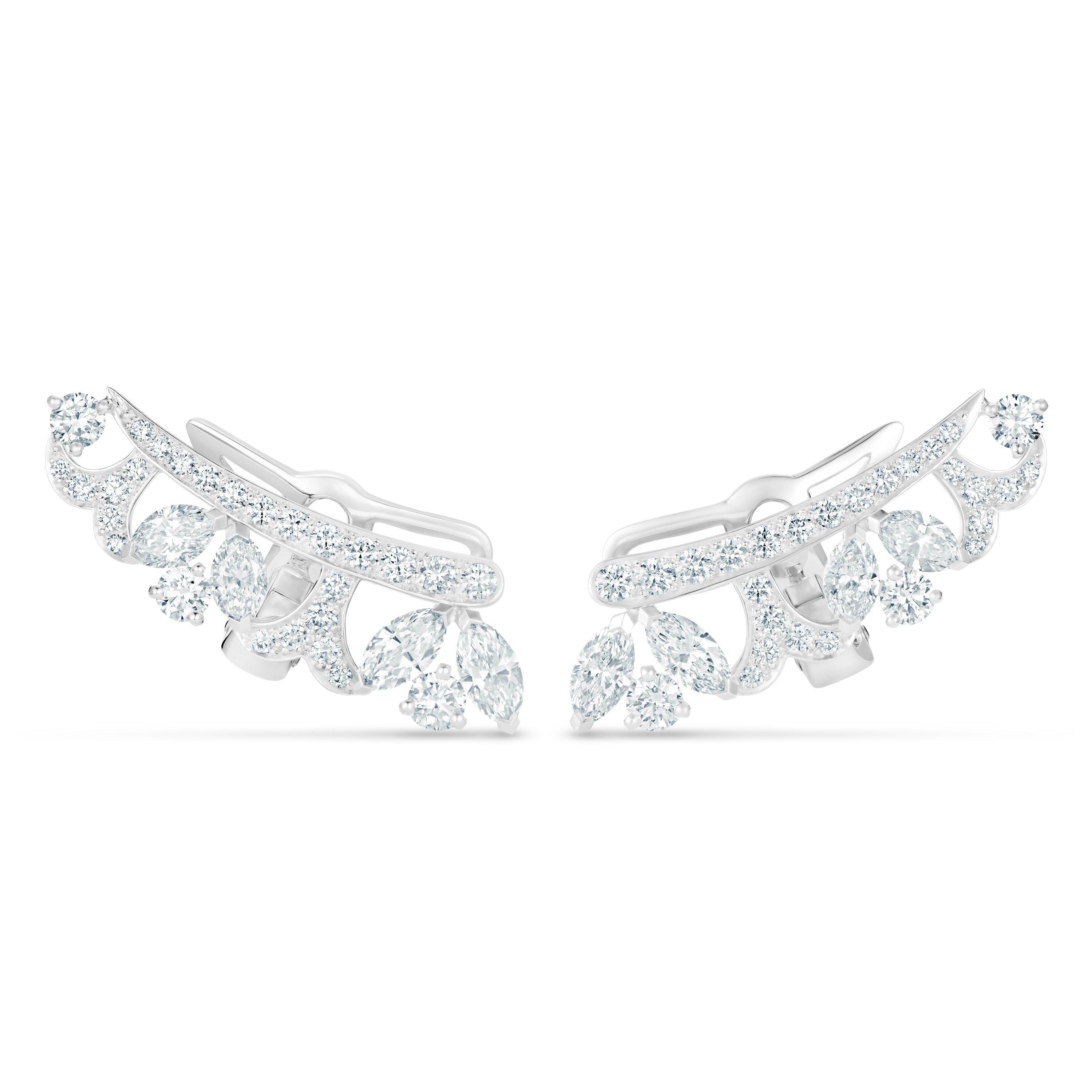 Ellesmere Treasure Earrings in white gold