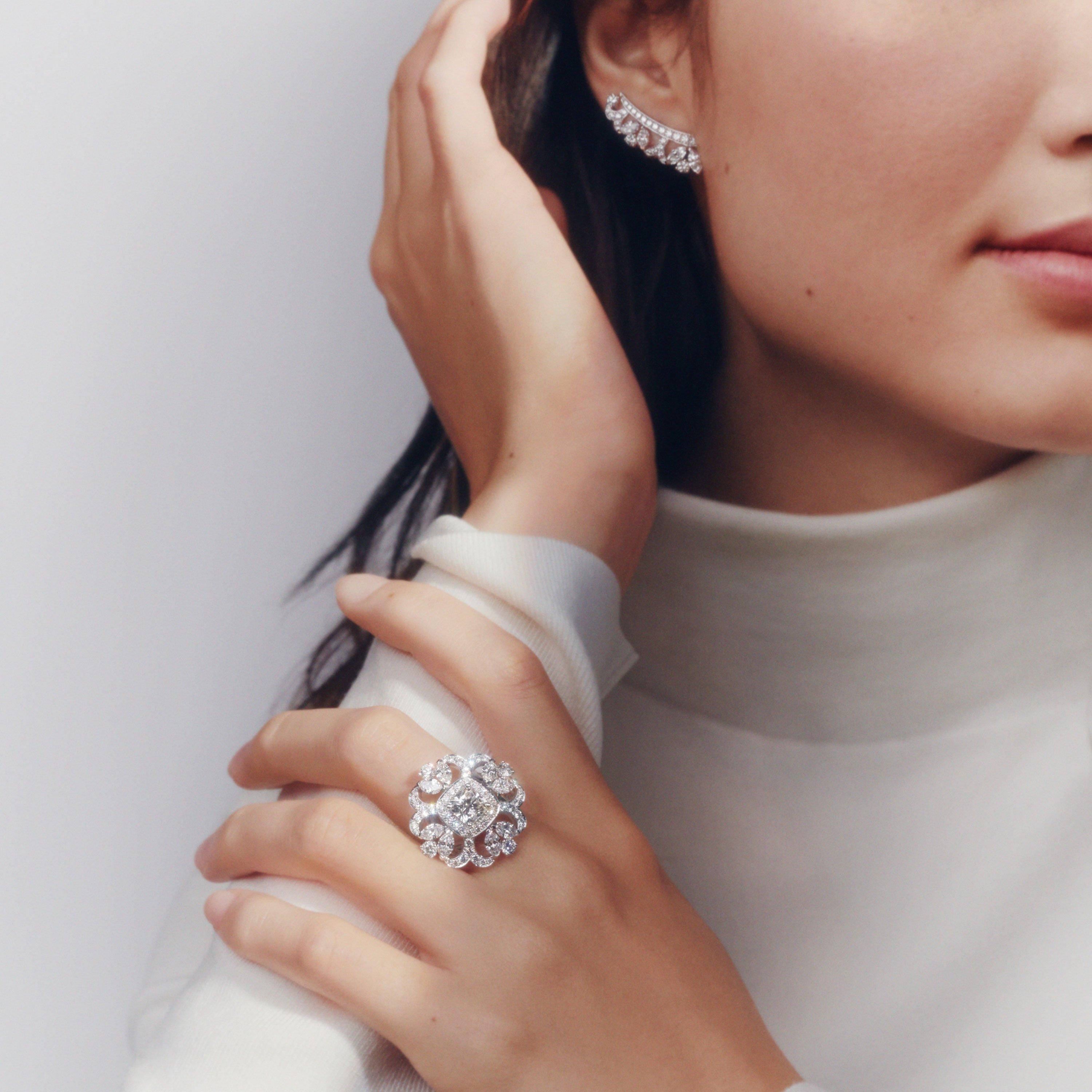 Ellesmere Treasure Climber 鉆石耳環, image 2