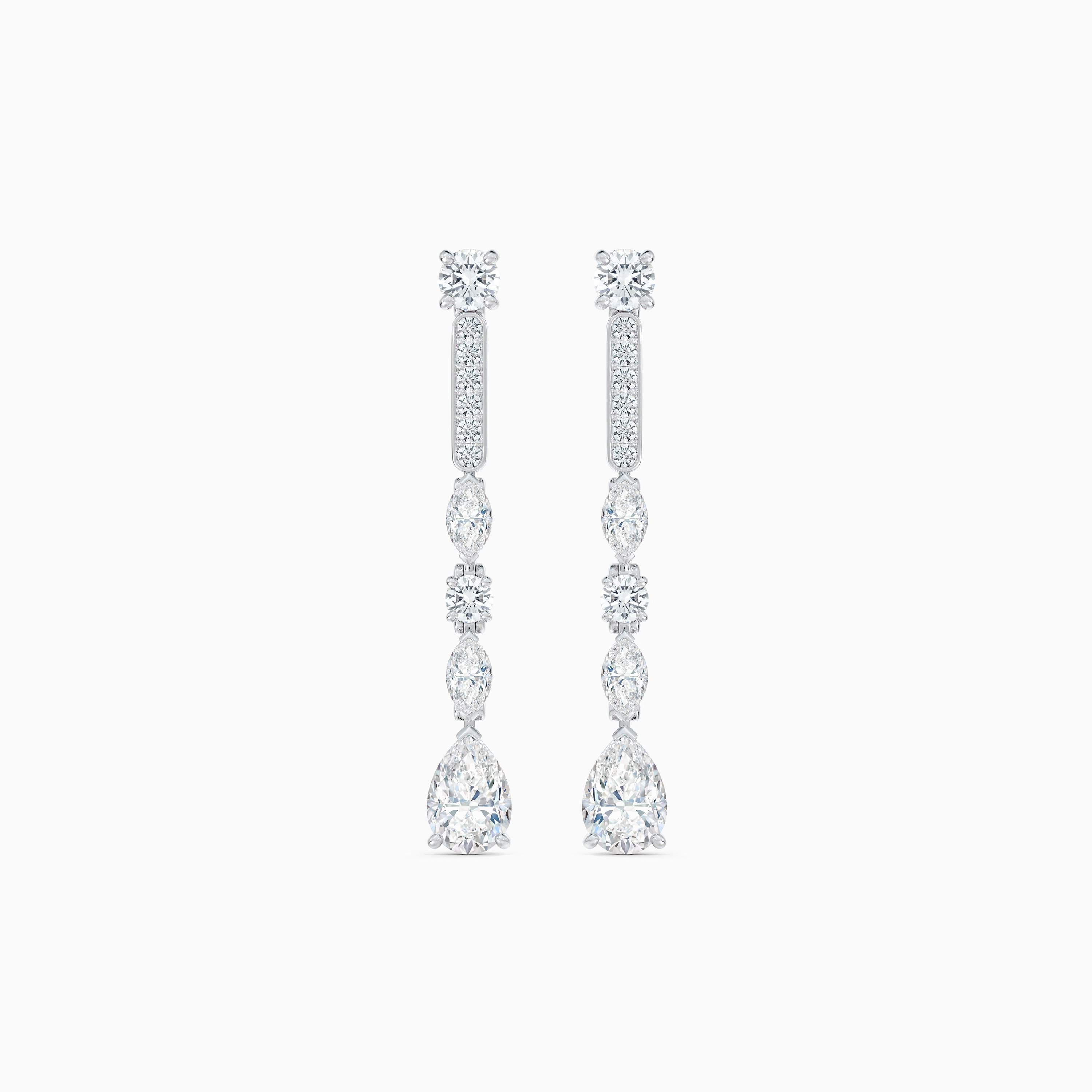 Snow Dance Short Earrings in white gold Snow Dance Short Earrings in white gold, image 1