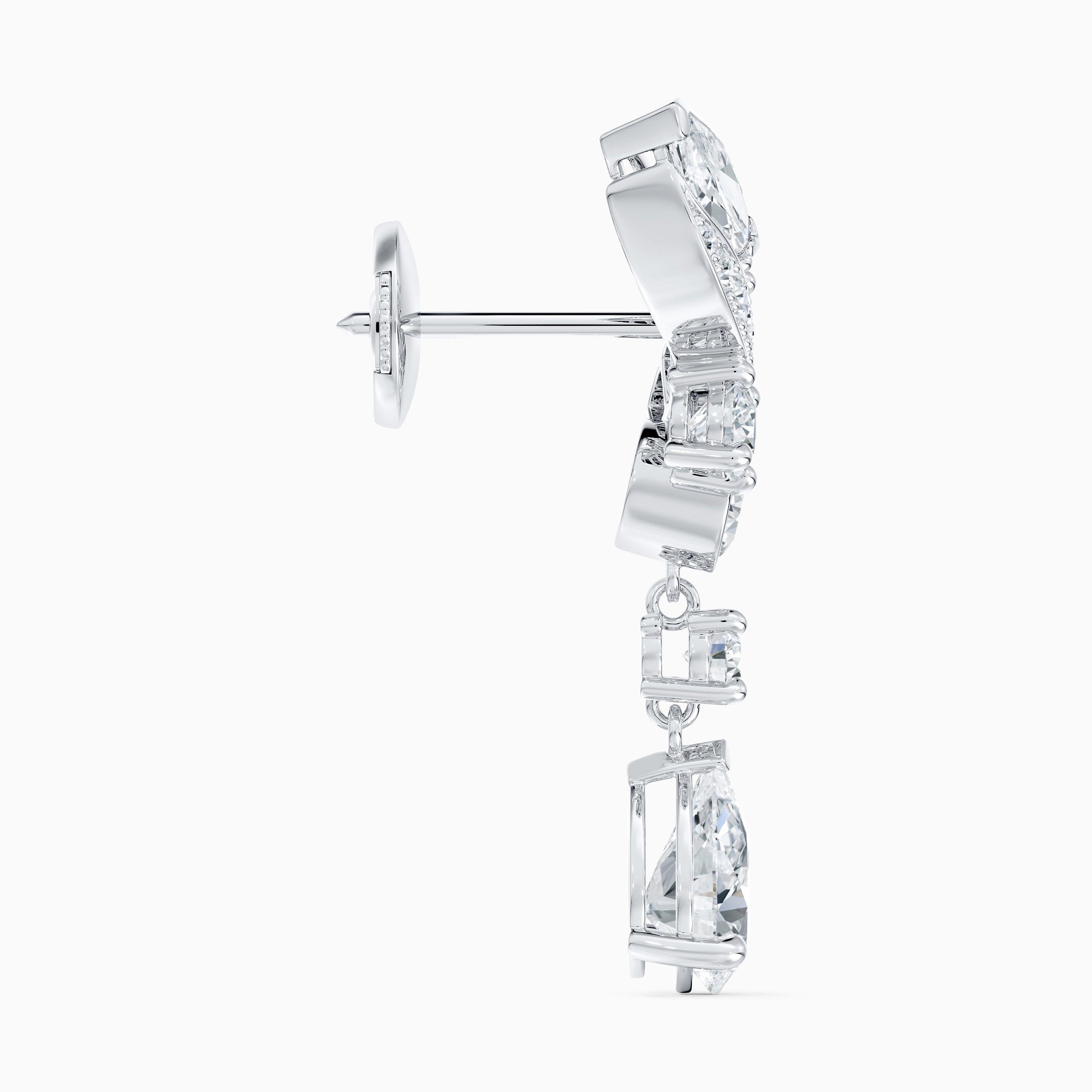 Adonis Rose climber earrings in white gold&nbsp;, image 4