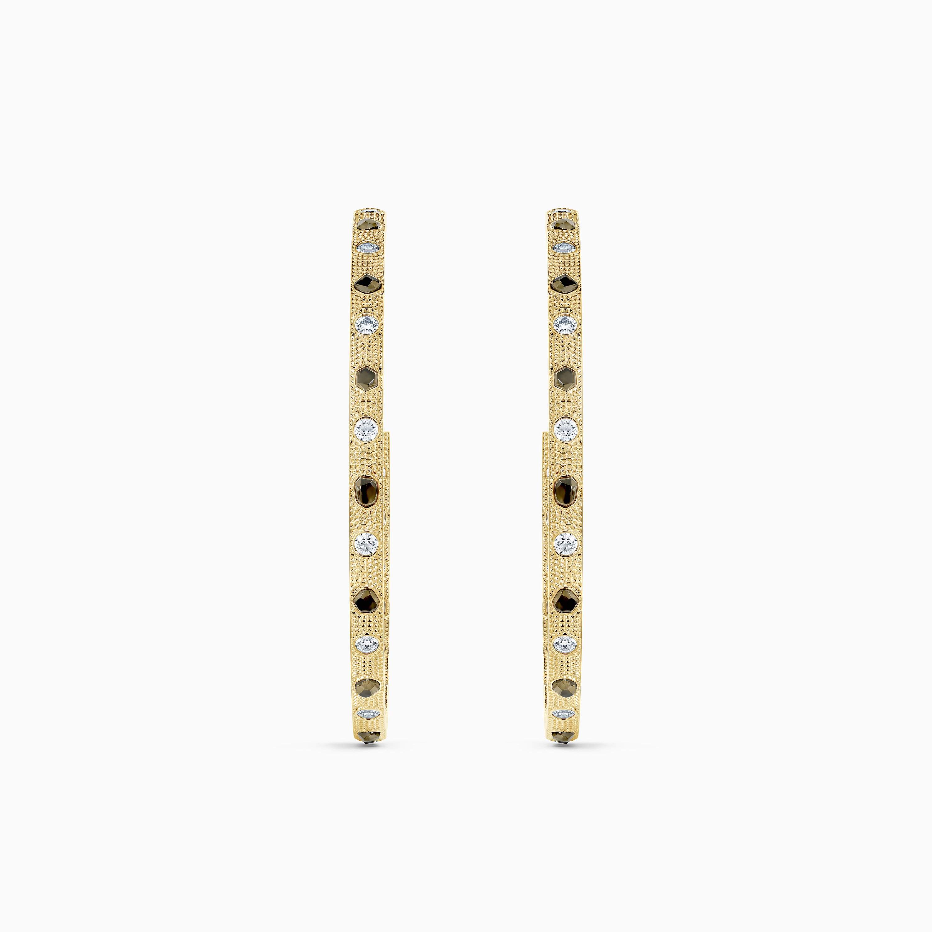 Talisman hoop earrings in yellow gold Talisman hoop earrings in yellow gold, image 1