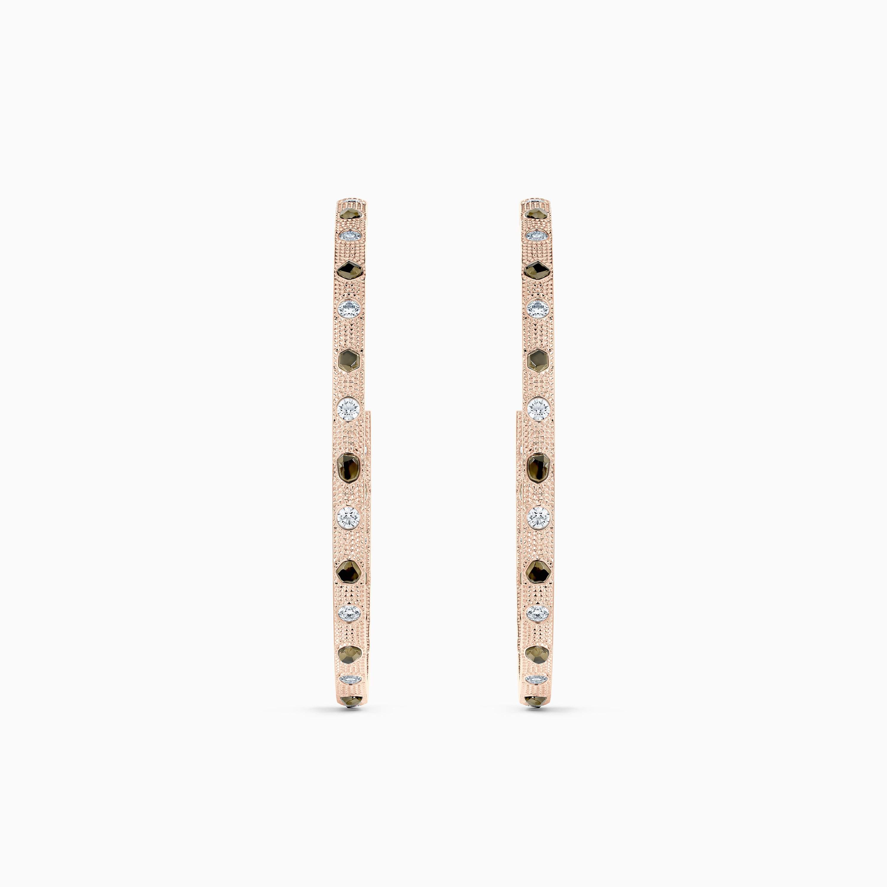Talisman hoop earrings in rose gold Talisman hoop earrings in rose gold, image 1