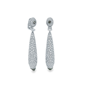 Talisman cocktail earrings in white gold, image 1