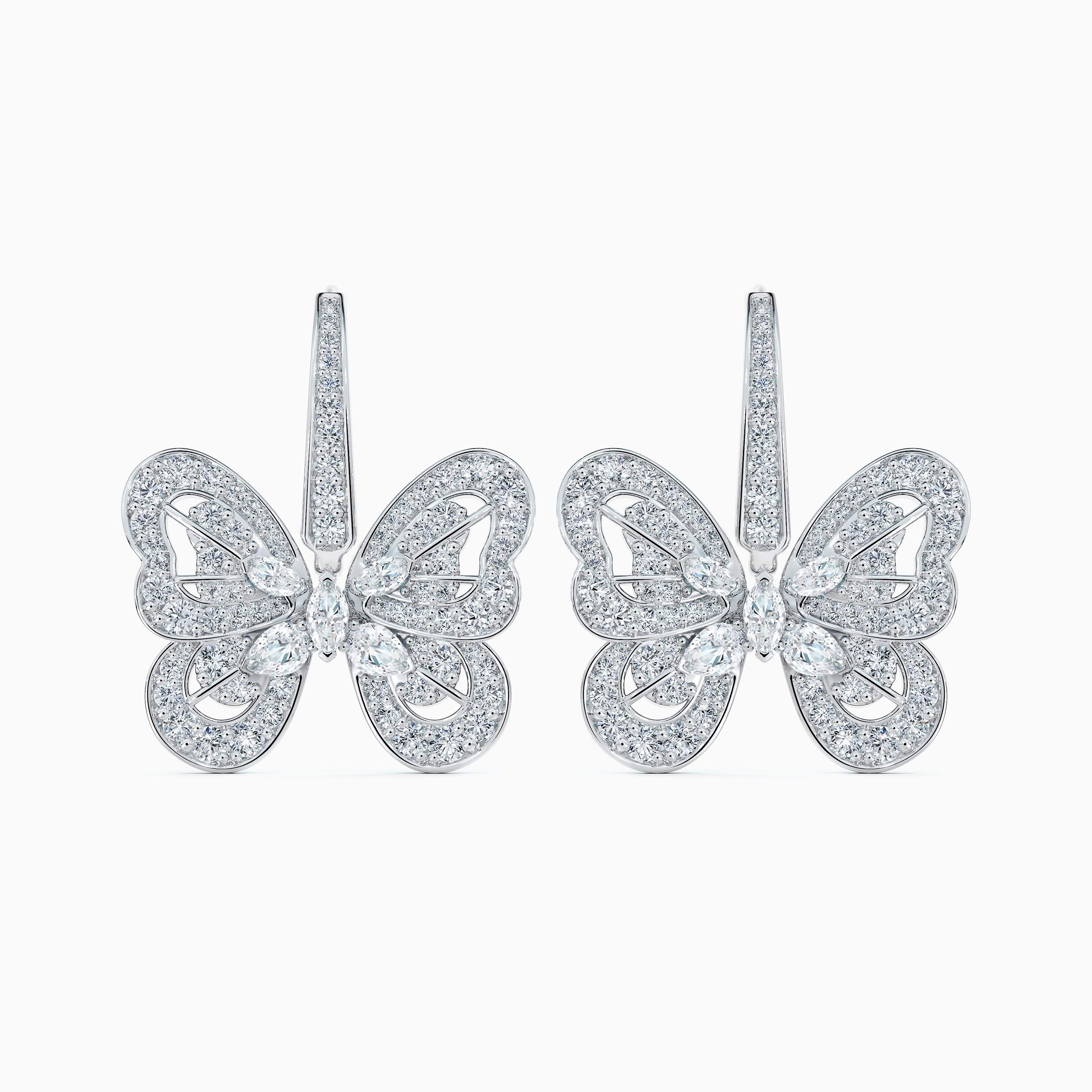 Portraits of Nature butterfly earrings in white gold Portraits of Nature butterfly earrings in white gold, image 1