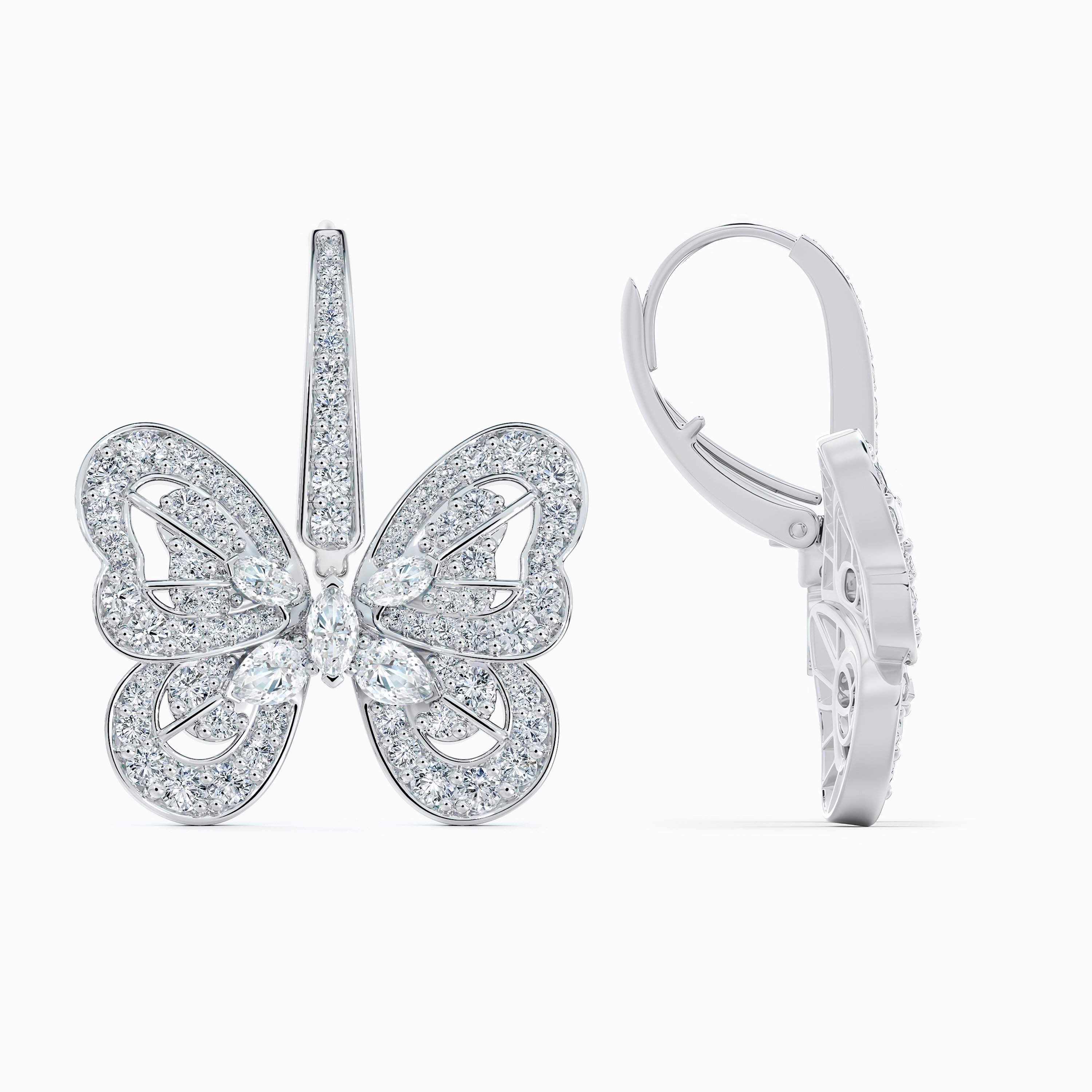 Portraits of Nature butterfly earrings in white gold Portraits of Nature butterfly earrings in white gold, image 5