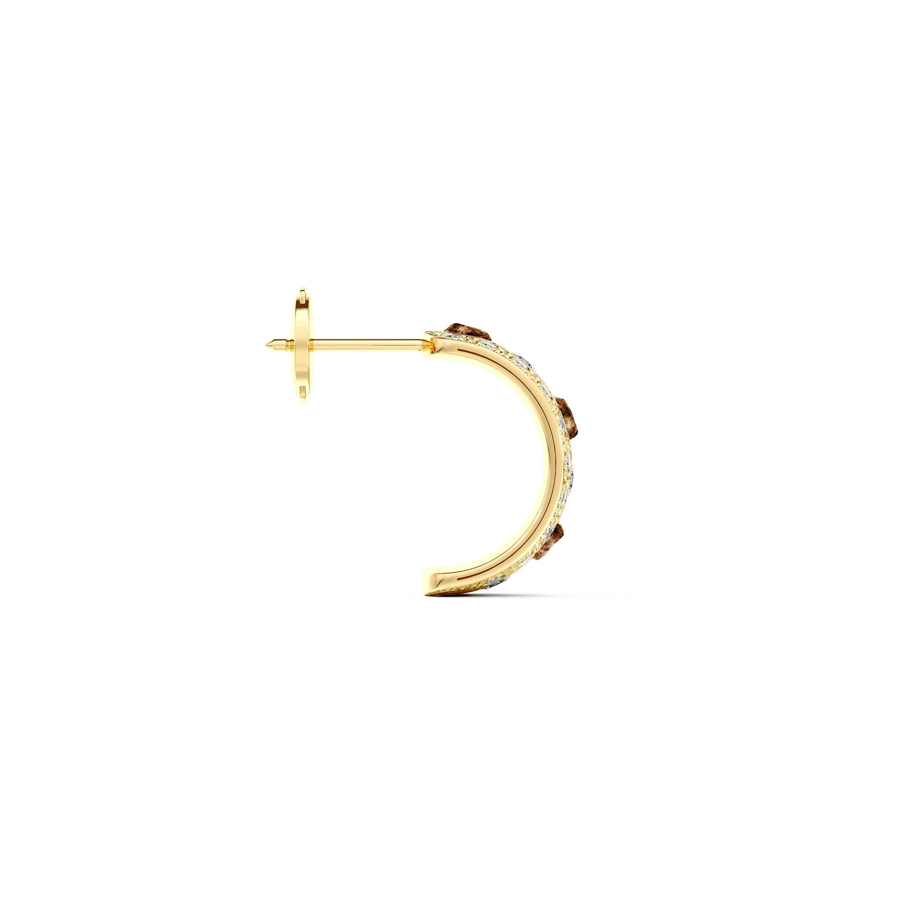 Talisman 小號黃金鉆石耳環, image 4