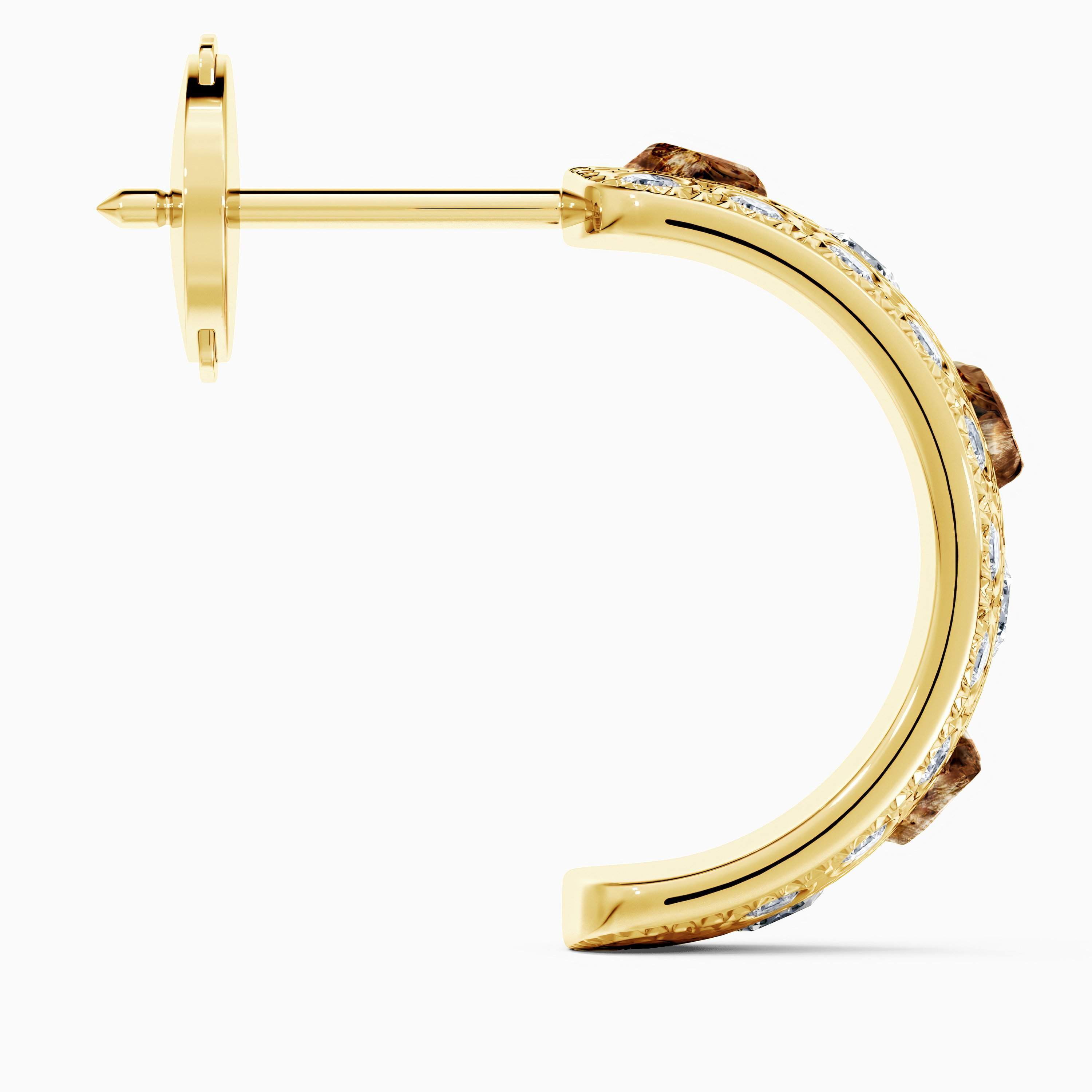 Talisman small hoop earrings in yellow gold Talisman small hoop earrings in yellow gold, image 4