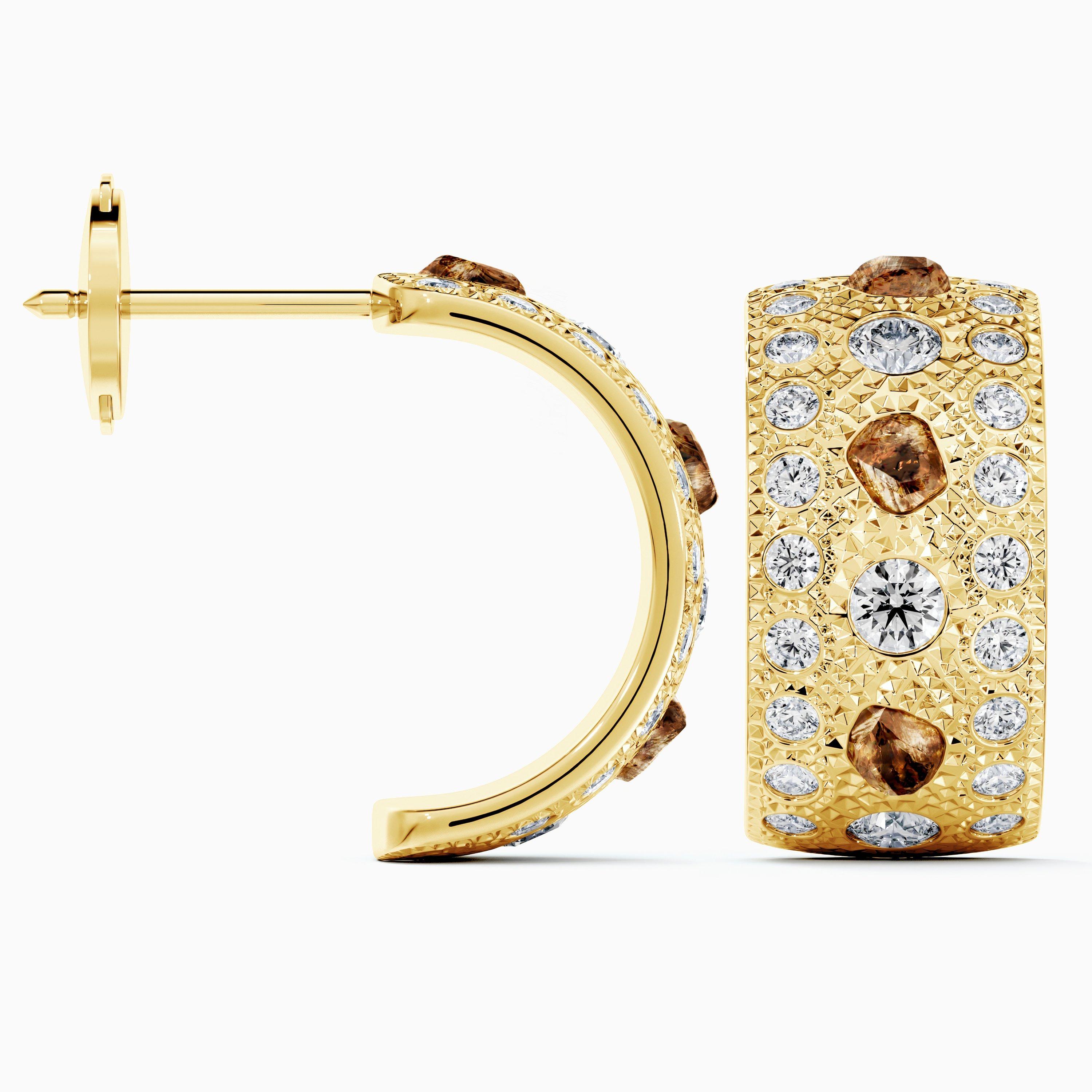 Cr&eacute;oles Talisman en Or Jaune, image 5