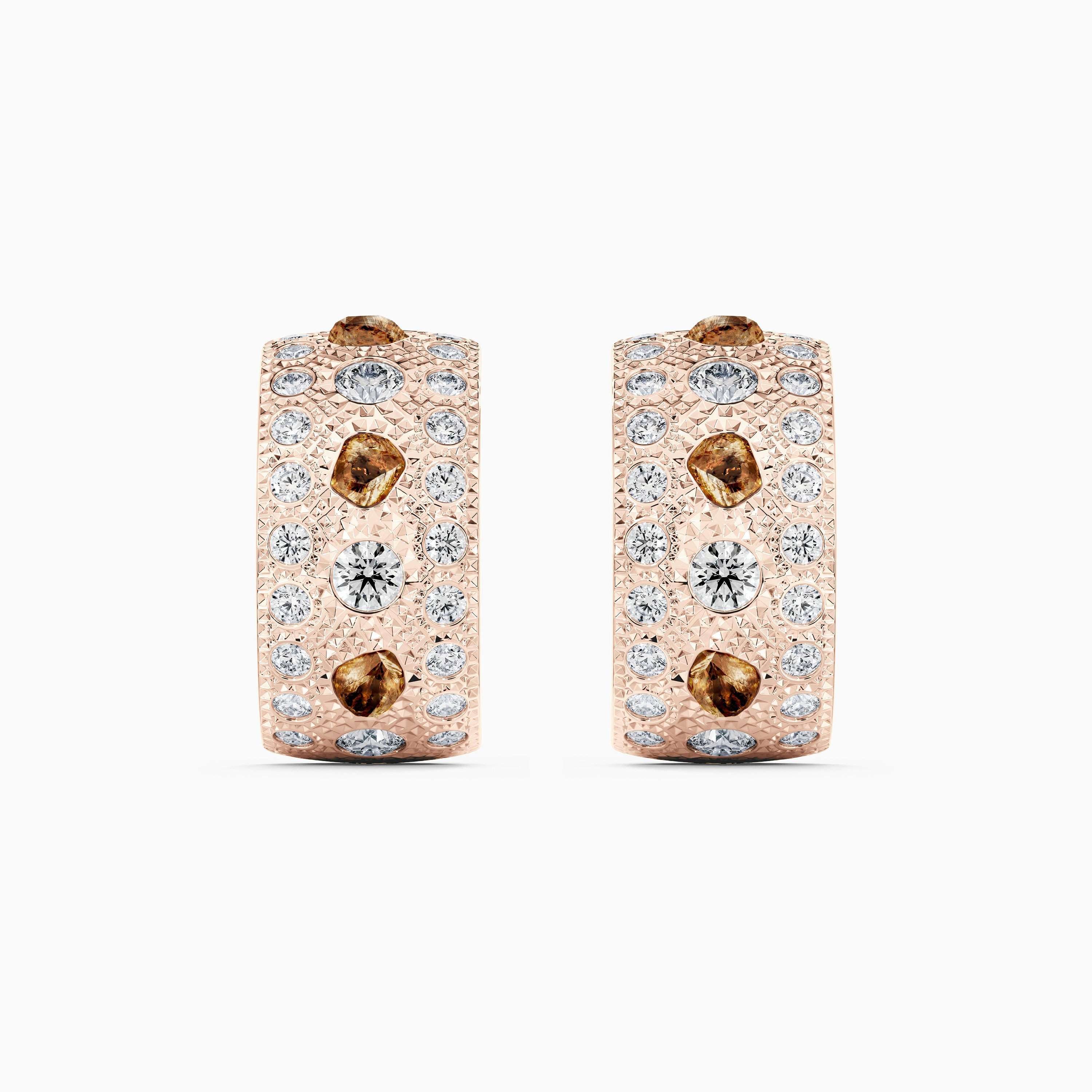 Talisman small hoop earrings in rose gold Talisman small hoop earrings in rose gold, image 1