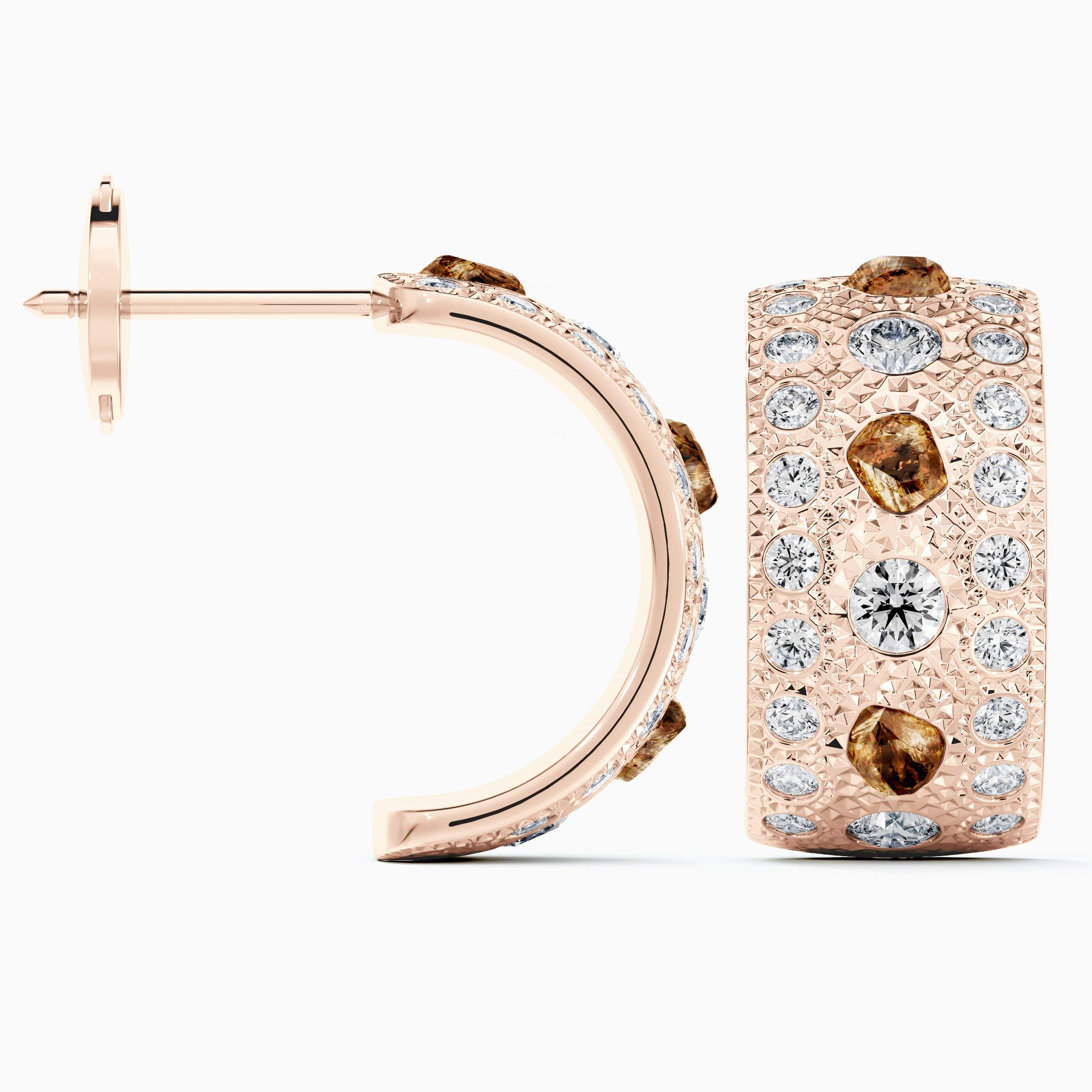 Talisman small hoop earrings in rose gold Talisman small hoop earrings in rose gold, image 5