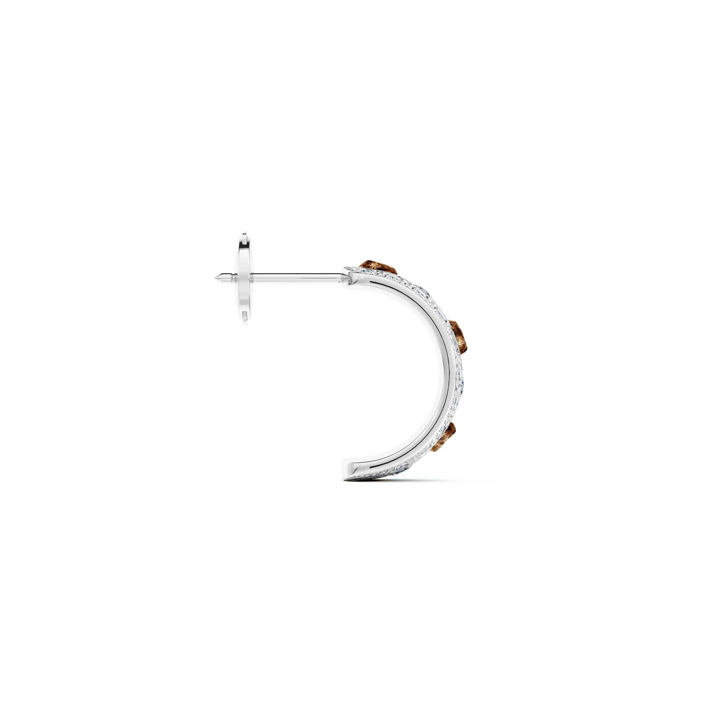 Talisman 小號白金鉆石耳環, image 4