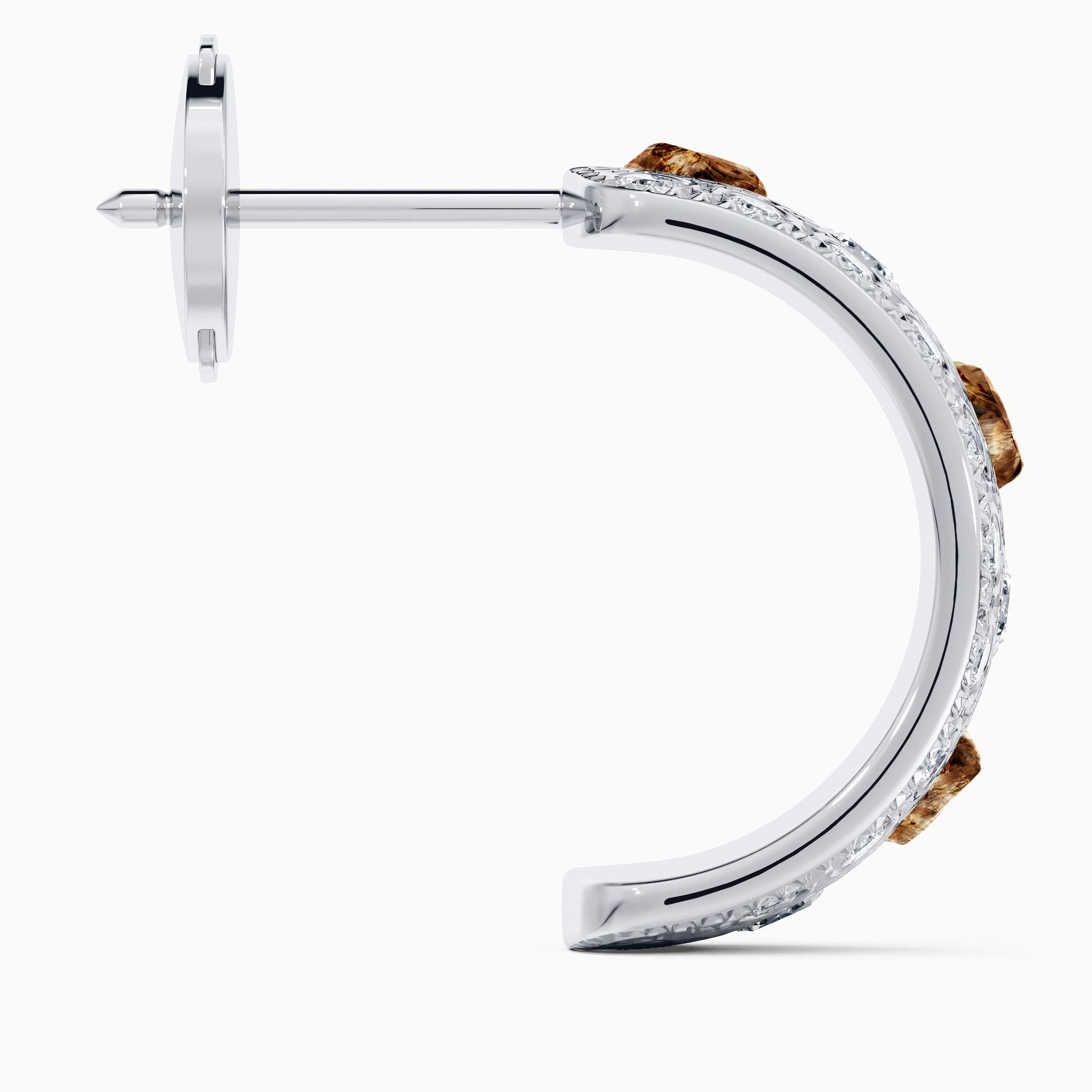 Talisman small hoop earrings in white gold Talisman small hoop earrings in white gold, image 4