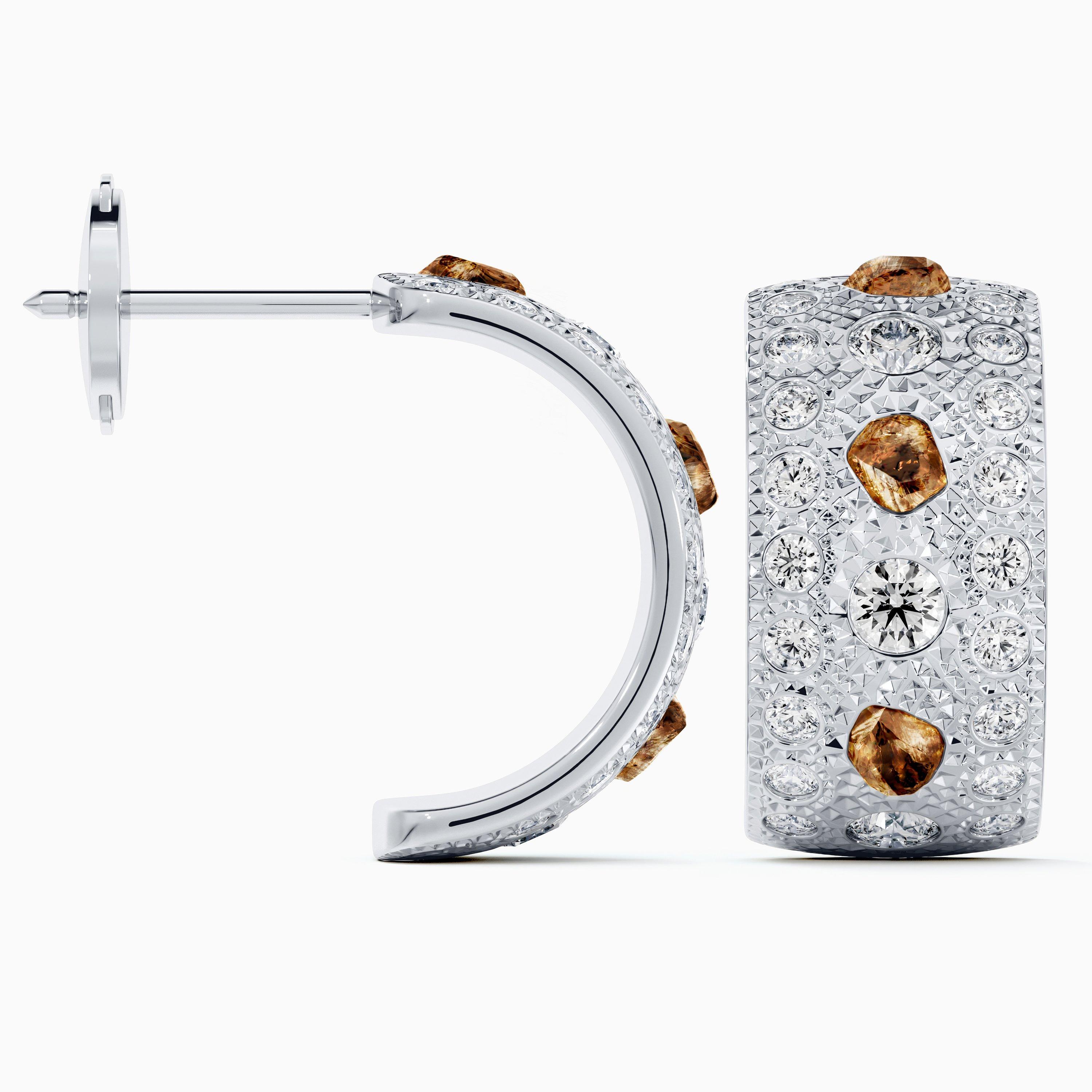 Cr&eacute;oles Talisman en Or Blanc, image 5