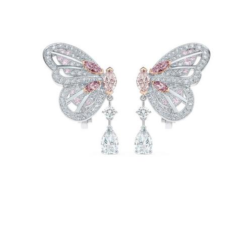 Portraits of Nature butterfly fancy pink earrings