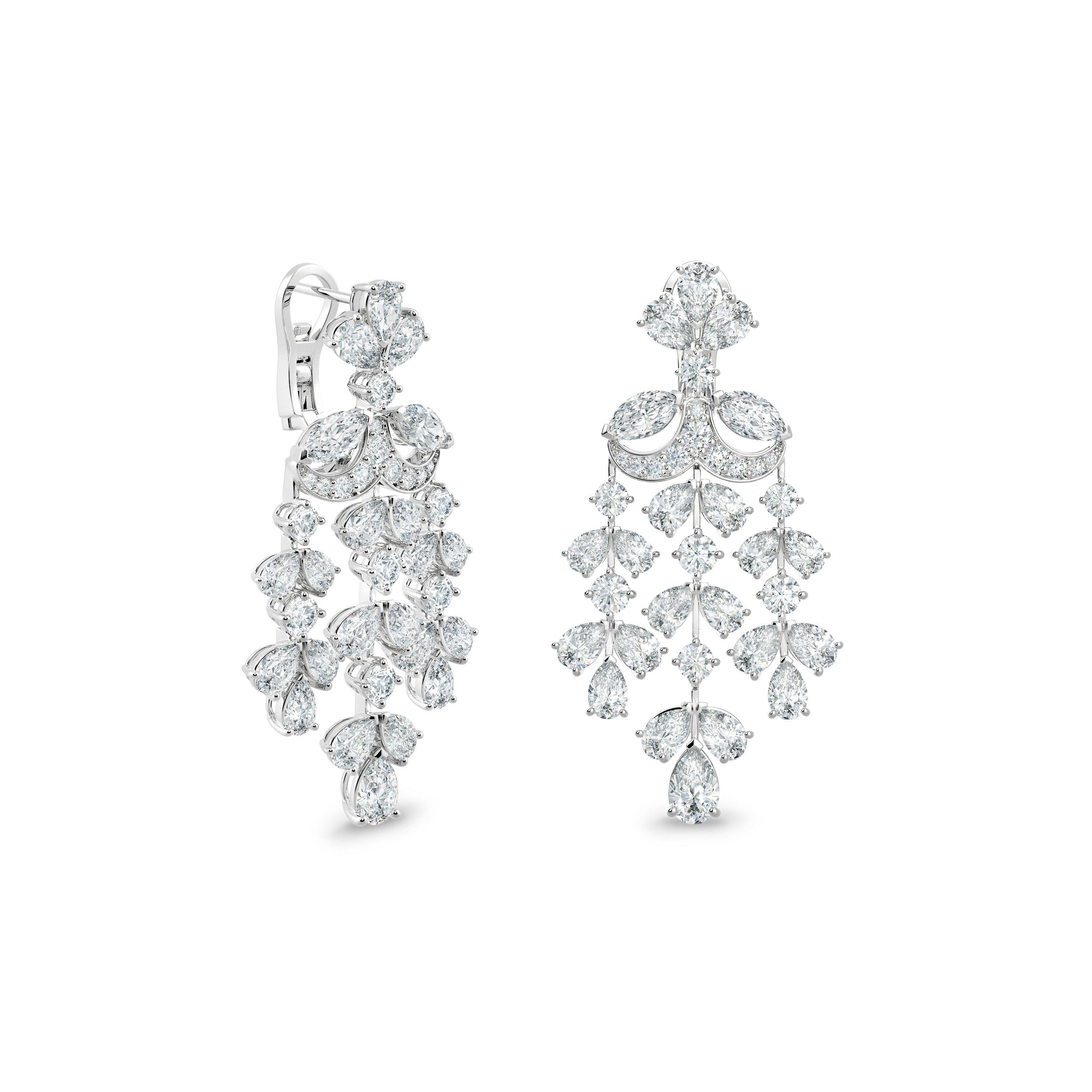 Ellesmere Treasure Earrings in White Gold, image 1