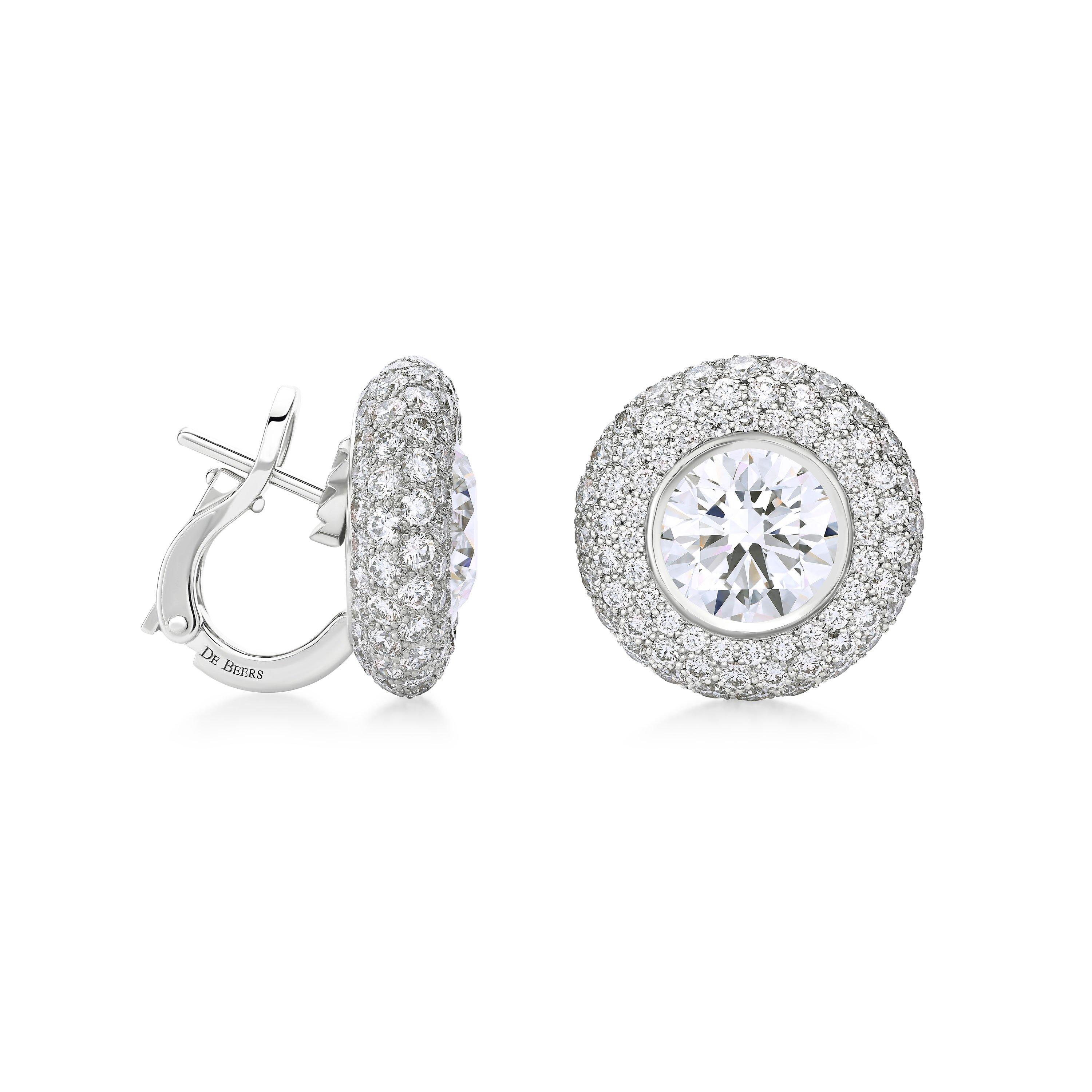 De beers sale diamond earrings