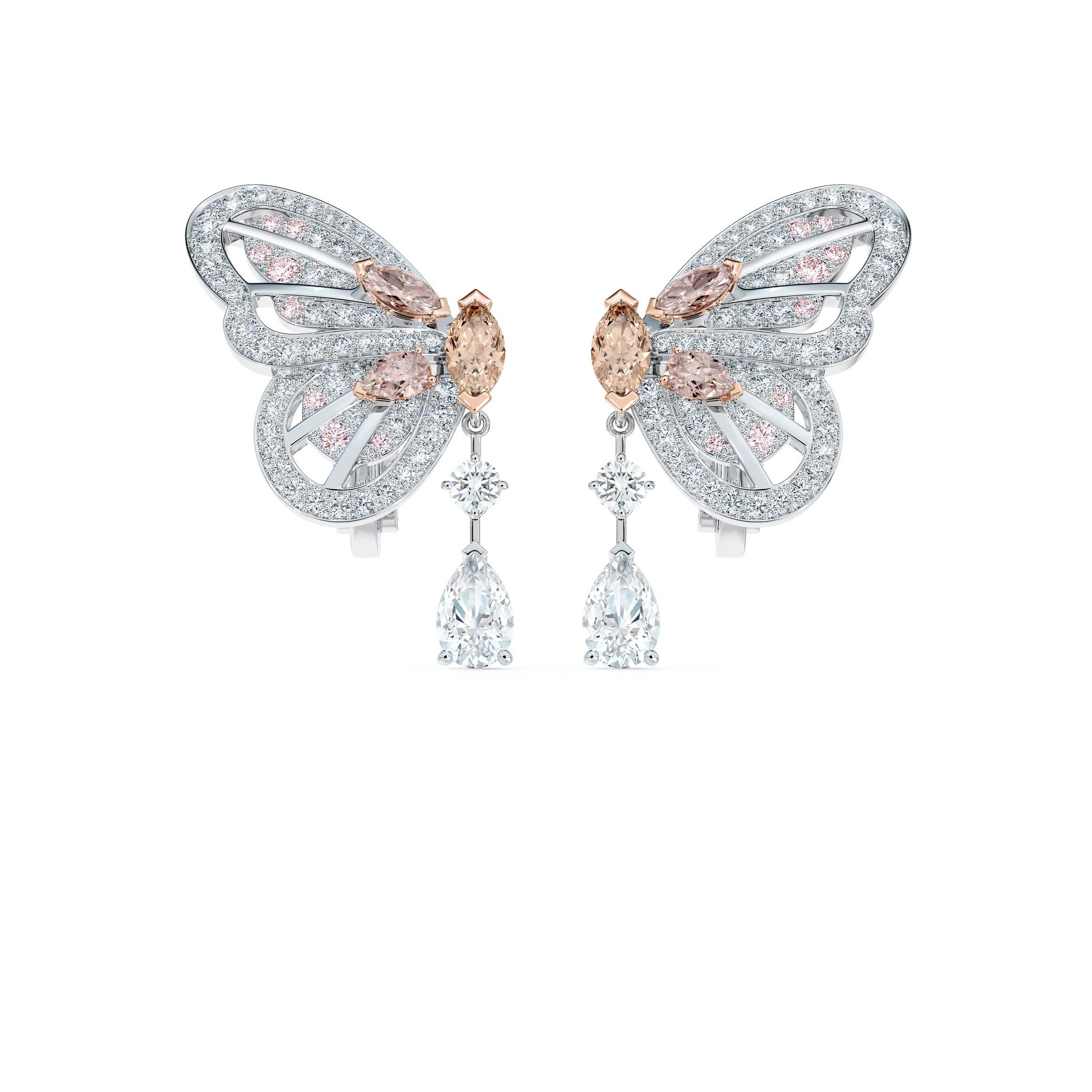 Van cleef earrings on sale butterfly