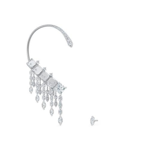 Ear cuff diamond on sale earrings