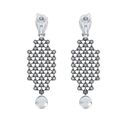 【MIDNIGHT MOMENT】 symmetry ball earring ★送料・関税込★ Midnight Aura Chandelier Earrings | De Beers US
