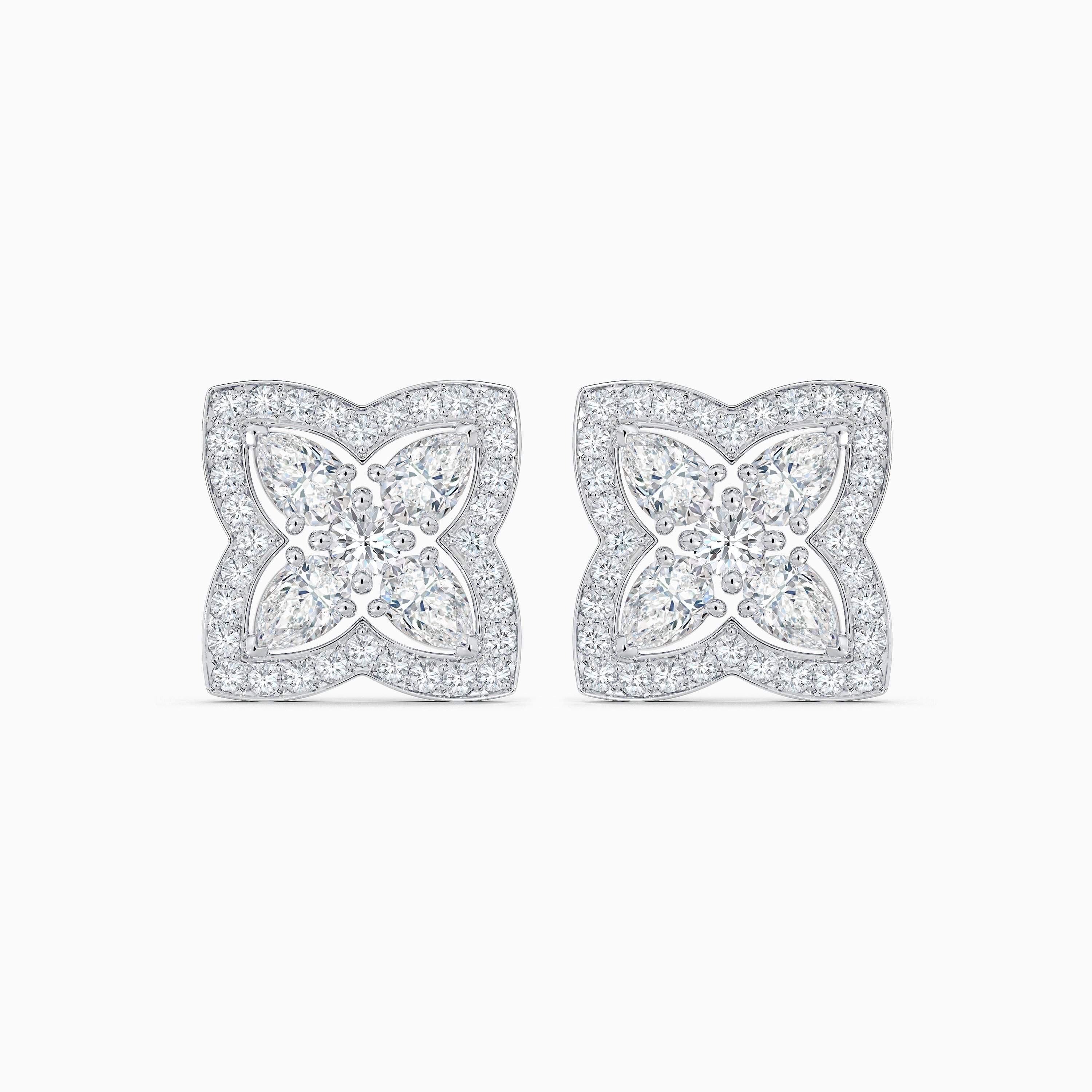 Enchanted Lotus stud earrings in white gold Enchanted Lotus stud earrings in white gold, image 1