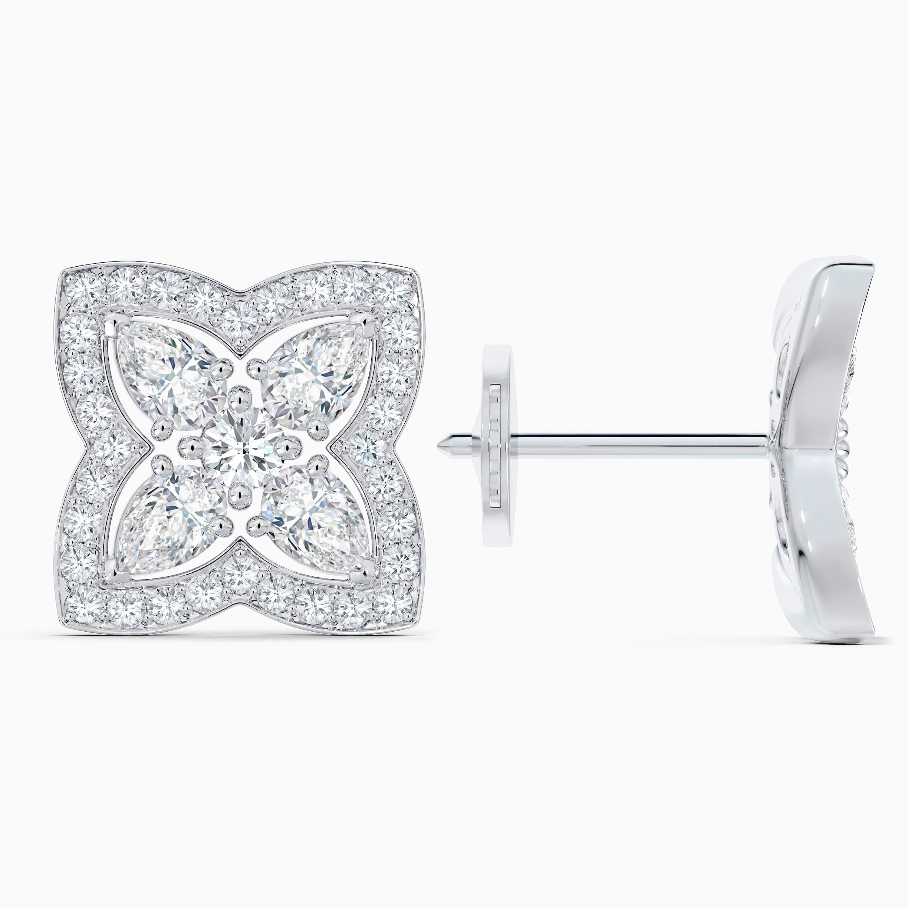 Enchanted Lotus stud earrings in white gold Enchanted Lotus stud earrings in white gold, image 4