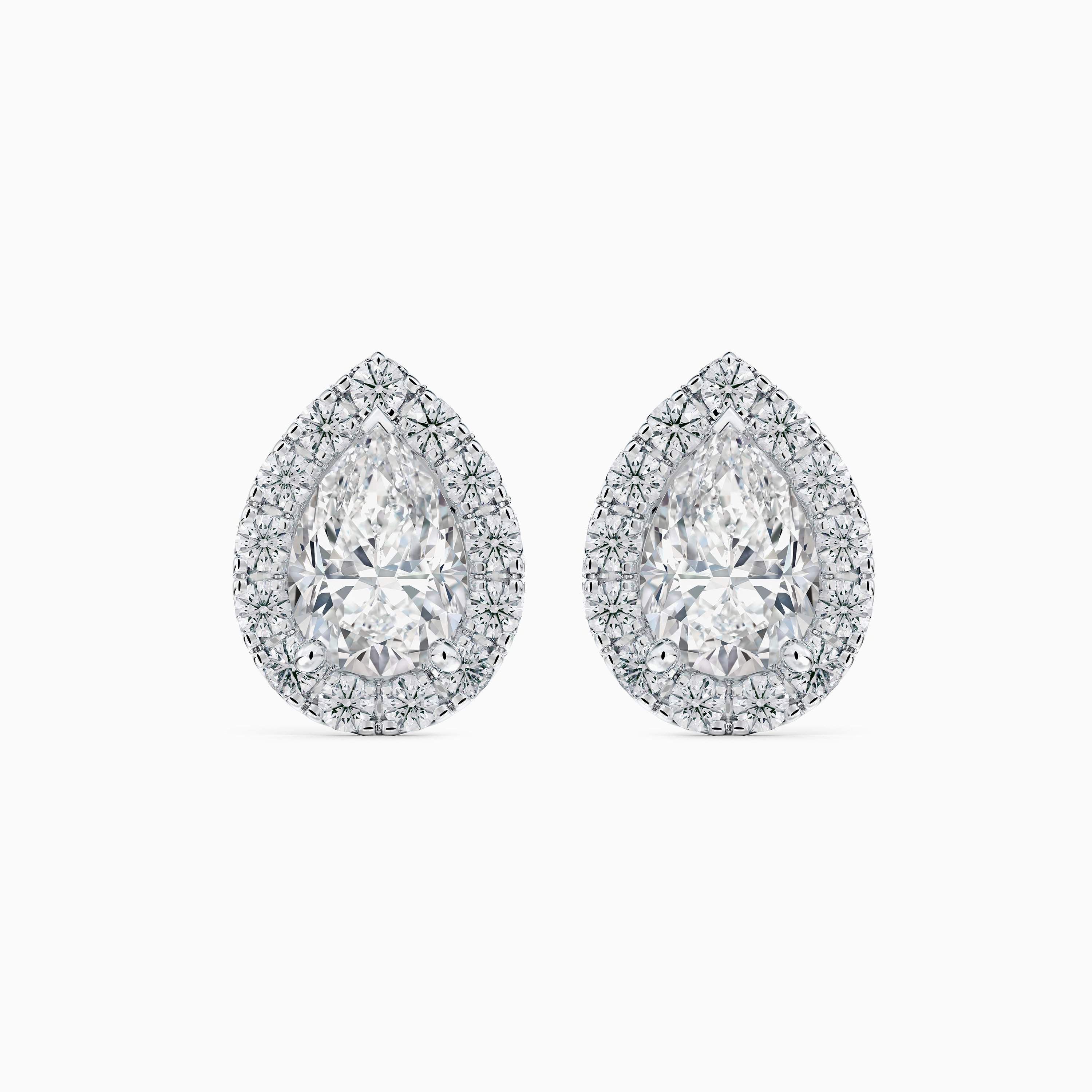 Aura pear-shaped diamond stud earrings Aura pear-shaped diamond stud earrings, image 1