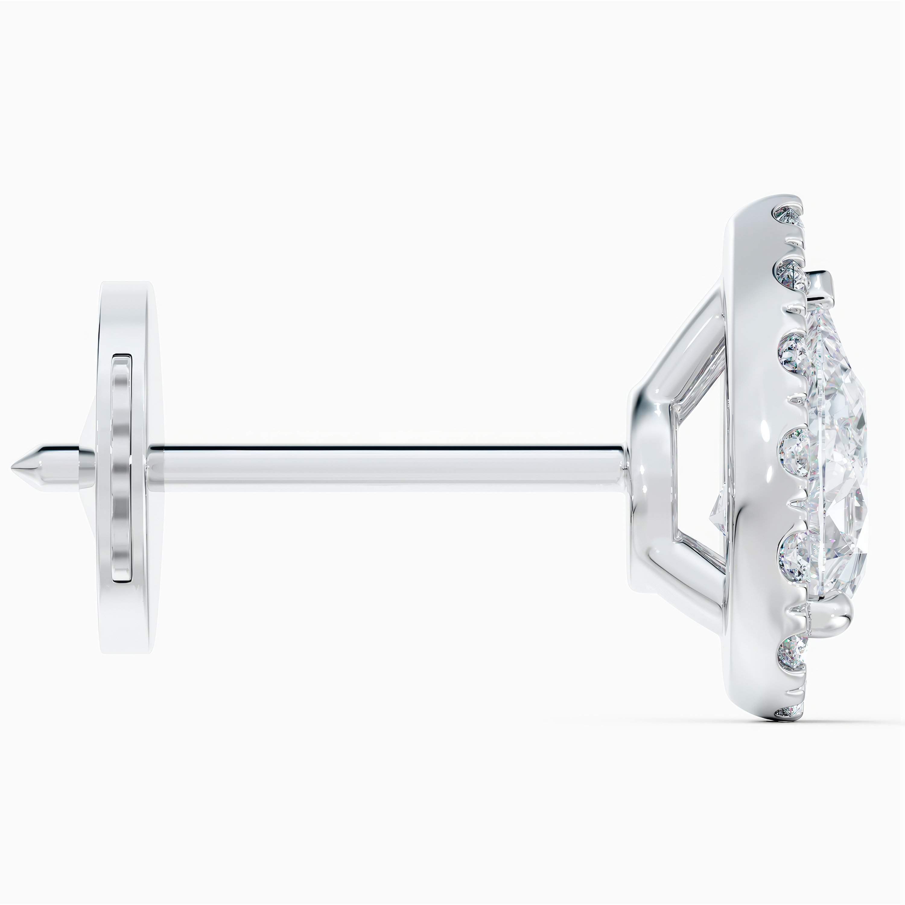 Aura pear-shaped diamond stud earrings Aura pear-shaped diamond stud earrings, image 3