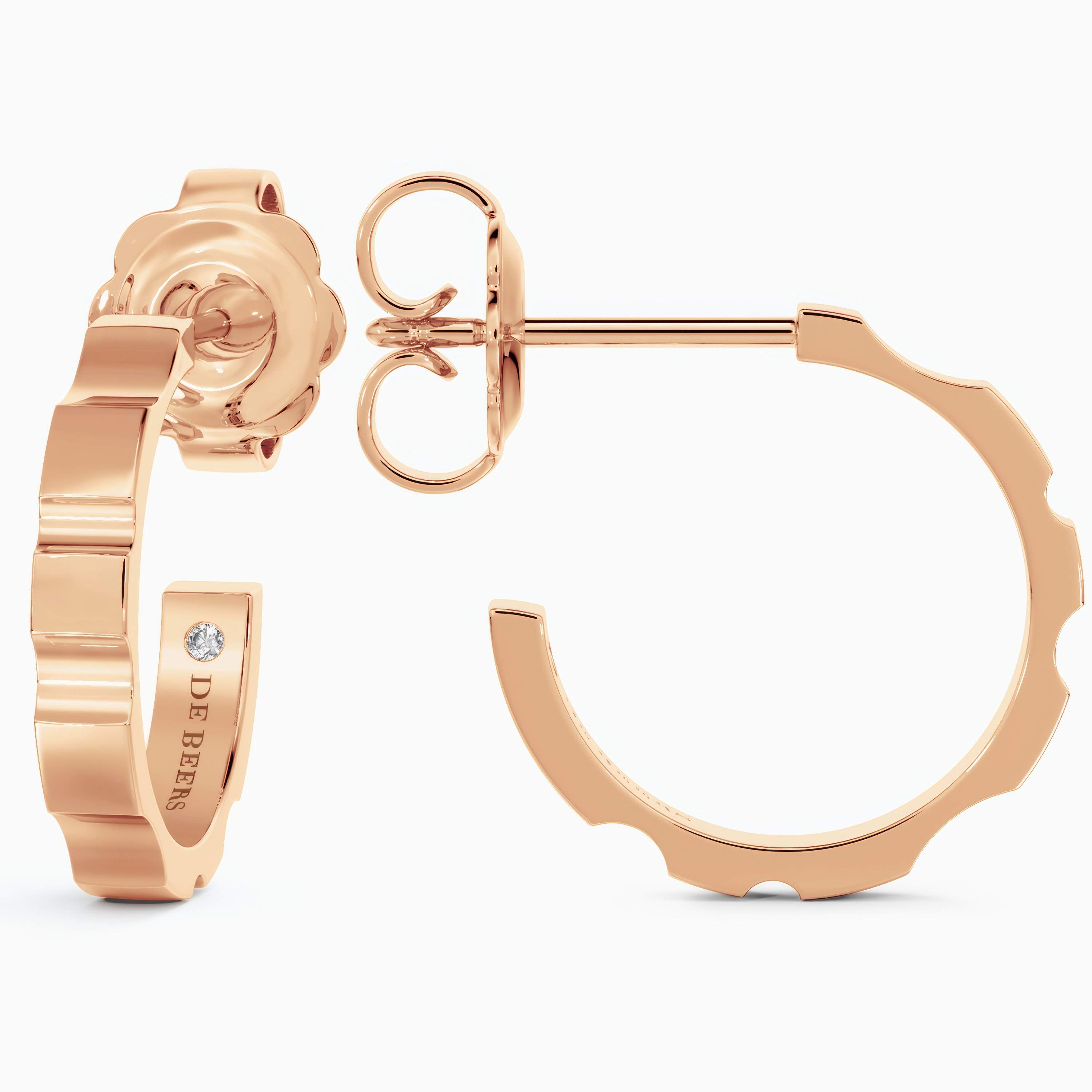 De Beers RVL 玫瑰金圈形耳環 De Beers RVL 玫瑰金圈形耳環, image 5