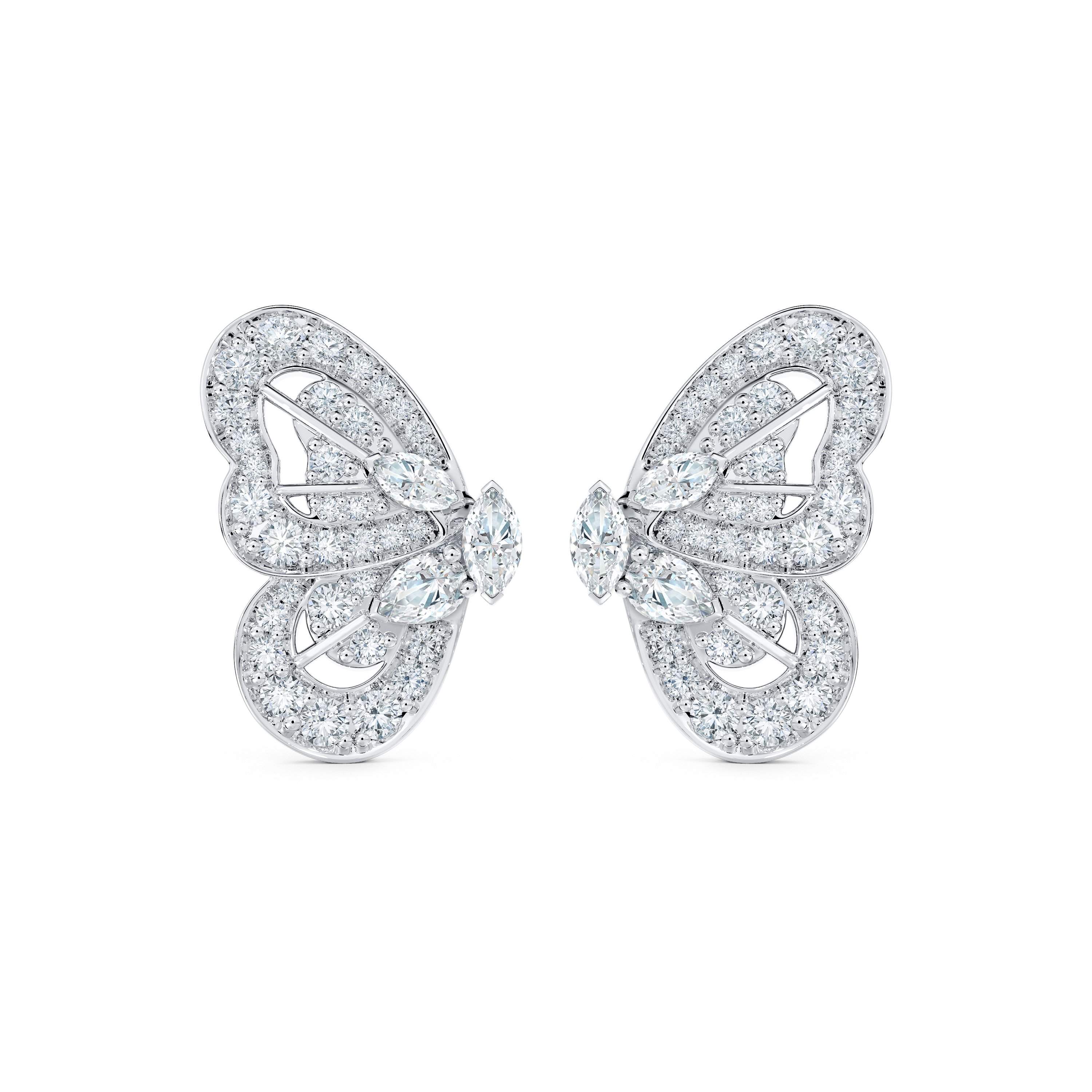 Portraits of Nature Butterfly Earrings in White Gold De Beers IT