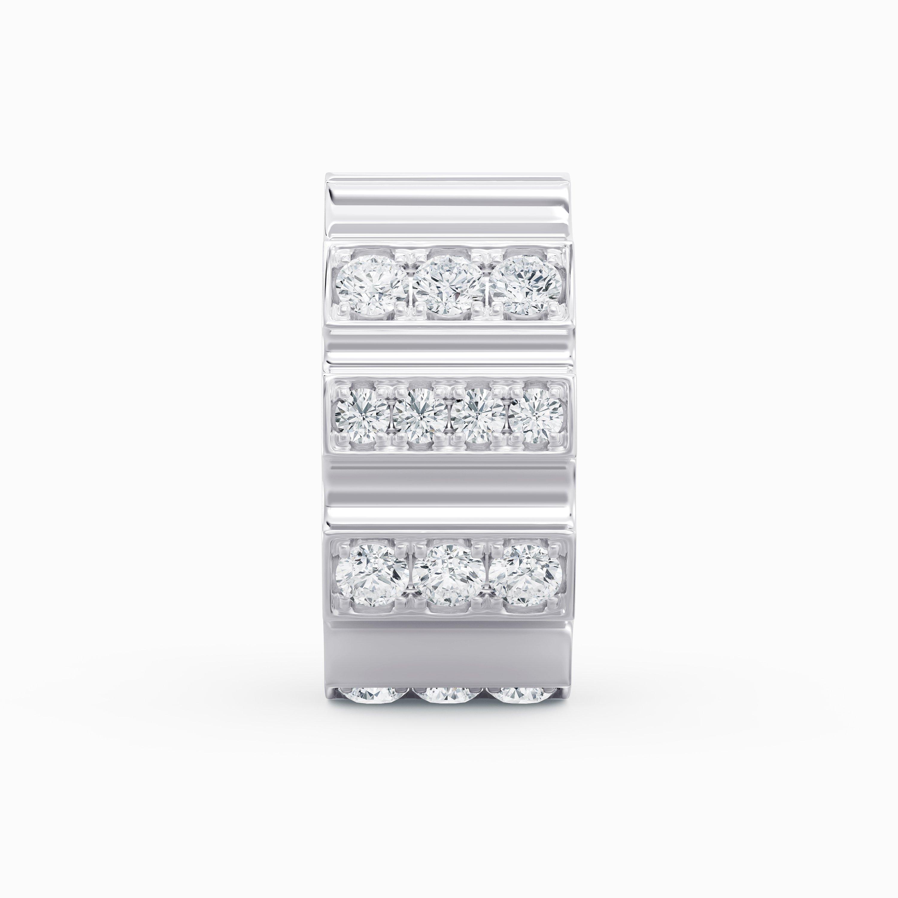 Boucles D'oreilles De Beers RVL en or Blanc et Diamants, image 2