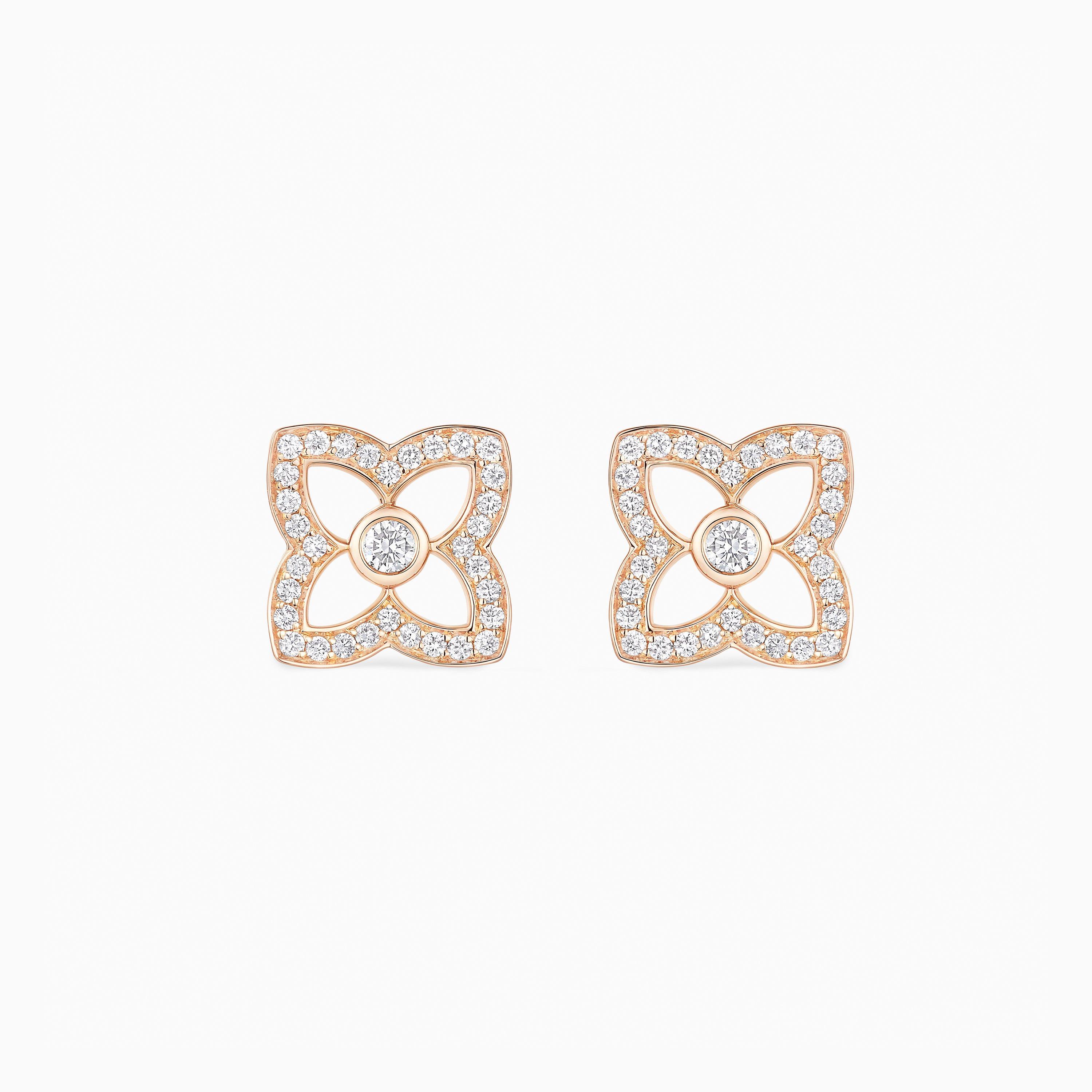 Lotus by DE BEERS rose gold diamond pendant