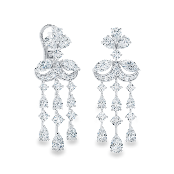 Ellesmere Treasure Earrings in white gold