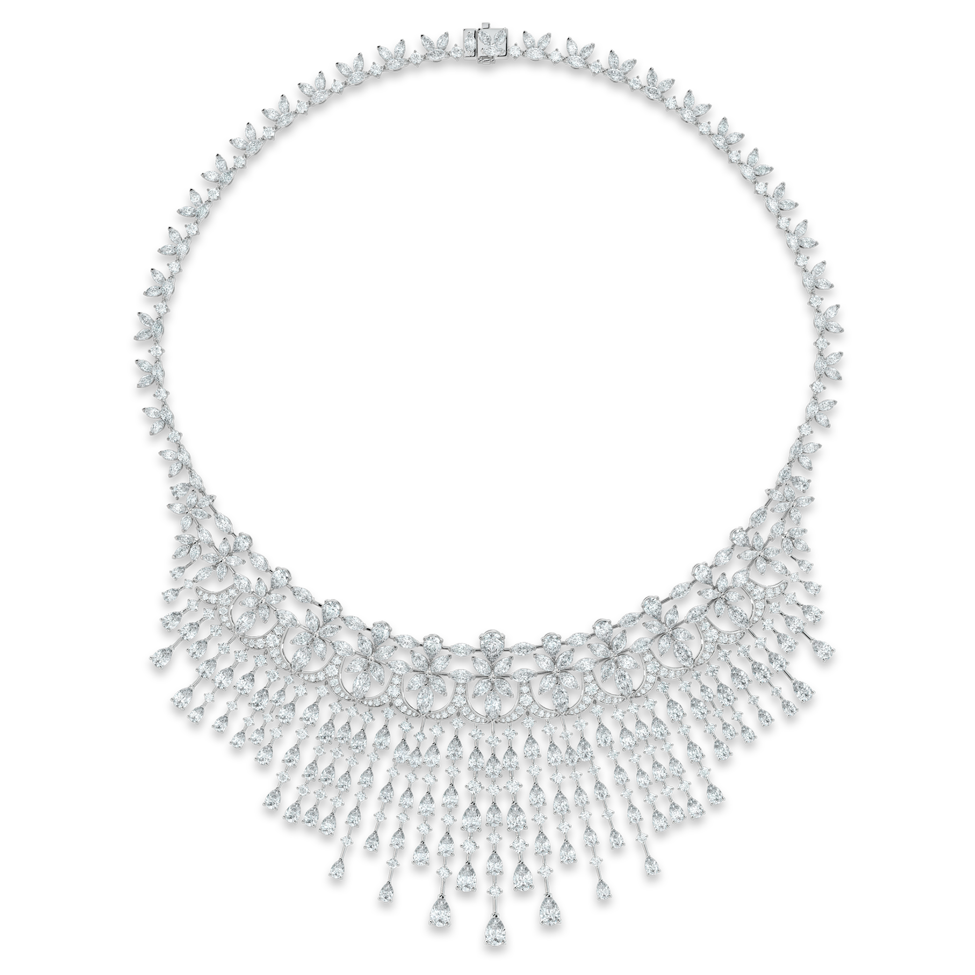 Ellesmere Treasure Necklace in White Gold