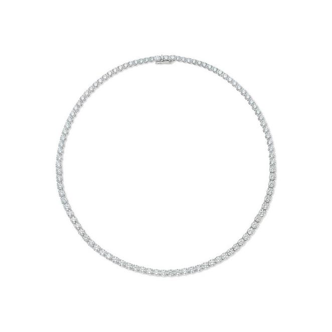 DB Classic eternity line round brilliant diamond necklace