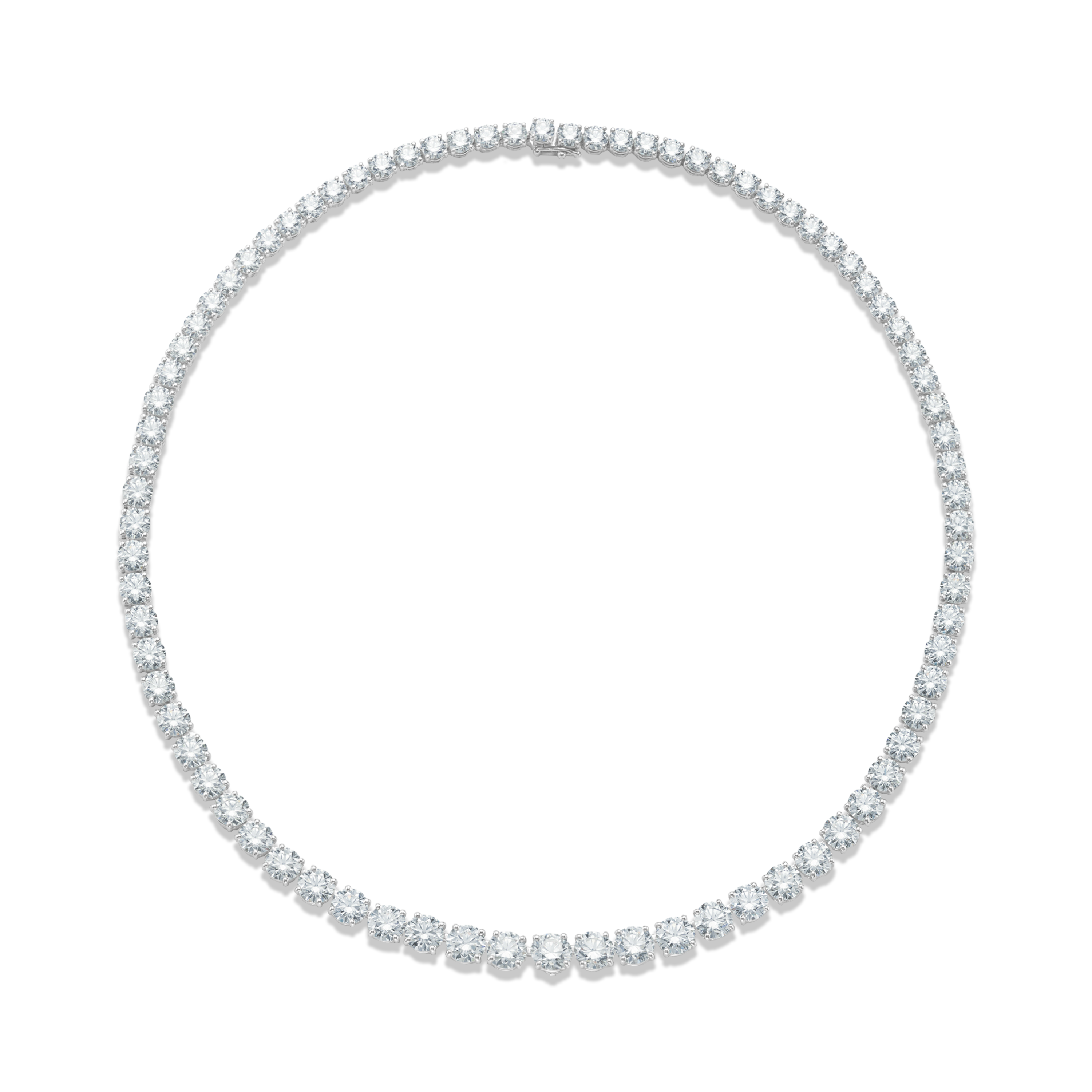 DB Classic eternity line round brilliant diamond necklace DB Classic eternity line round brilliant diamond necklace, image 1