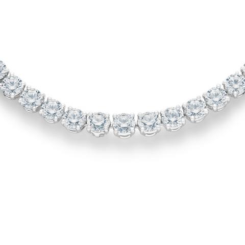 DB Classic eternity line round brilliant diamond necklace