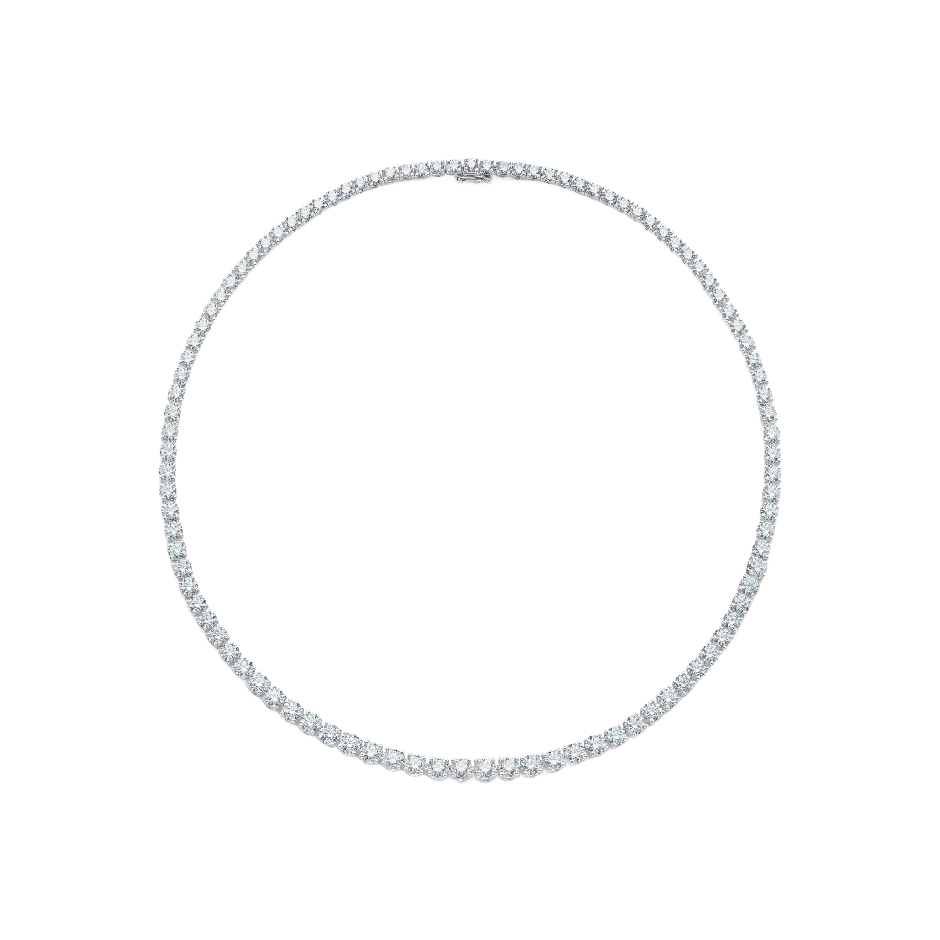 DB Classic eternity line round brilliant diamond necklace DB Classic eternity line round brilliant diamond necklace, image 1