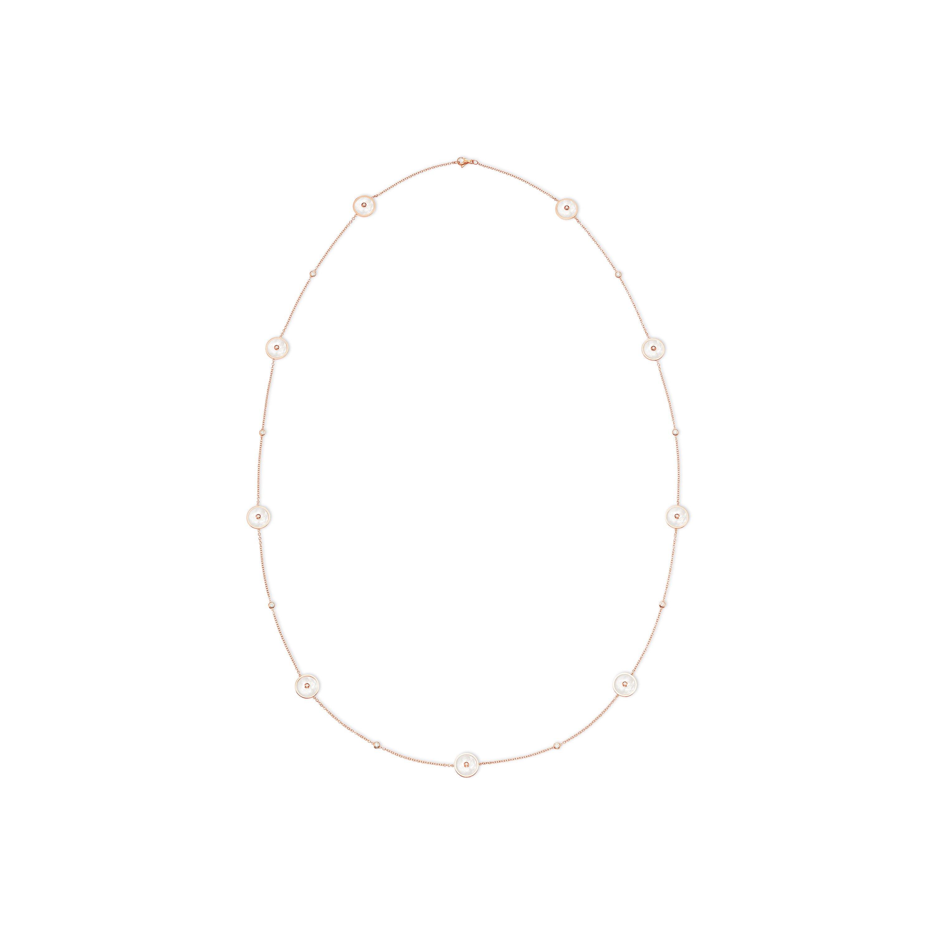 Enchanted Lotus 珍珠母貝玫瑰金鉆石項鏈, image 2