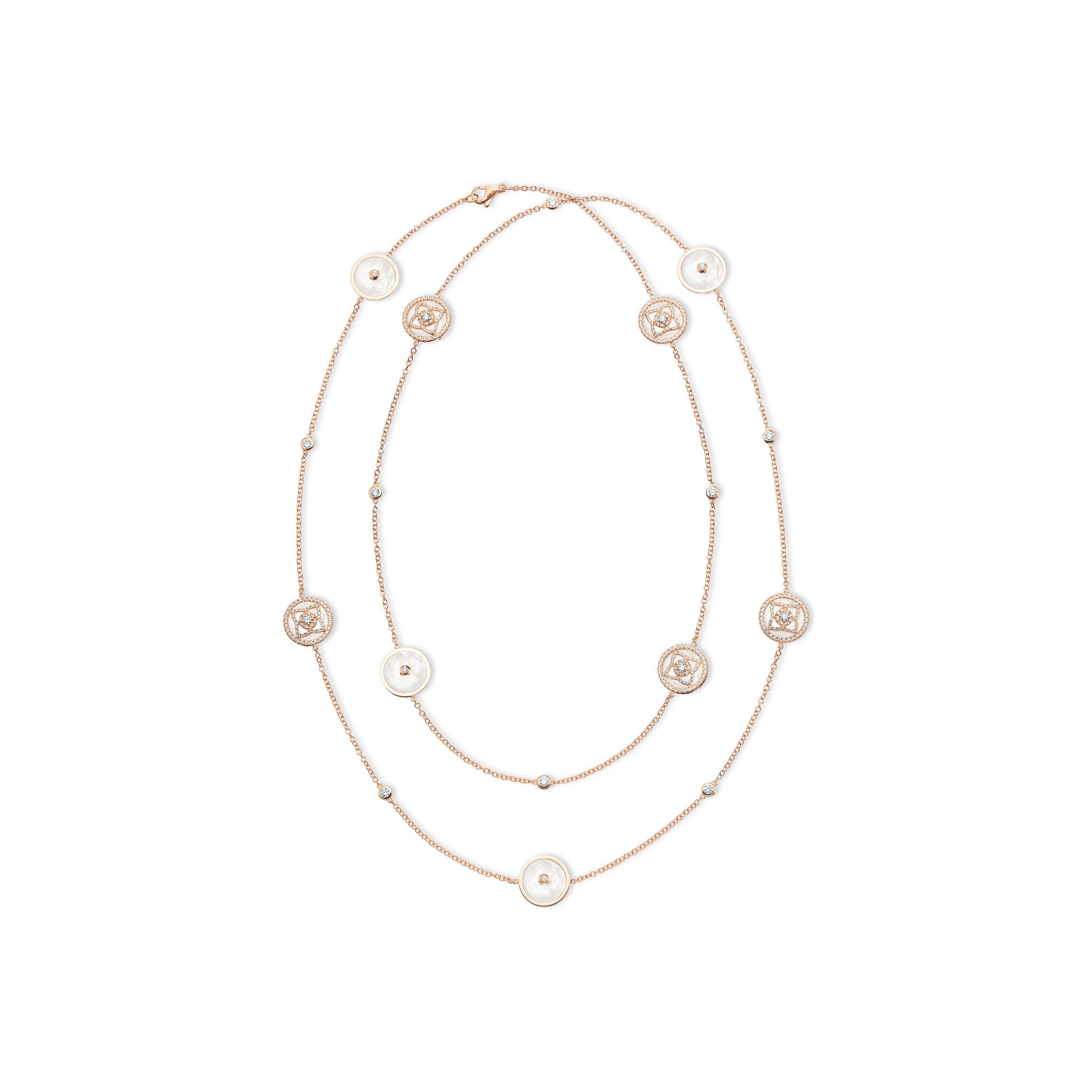 Enchanted Lotus 珍珠母貝玫瑰金鉆石項鏈, image 5