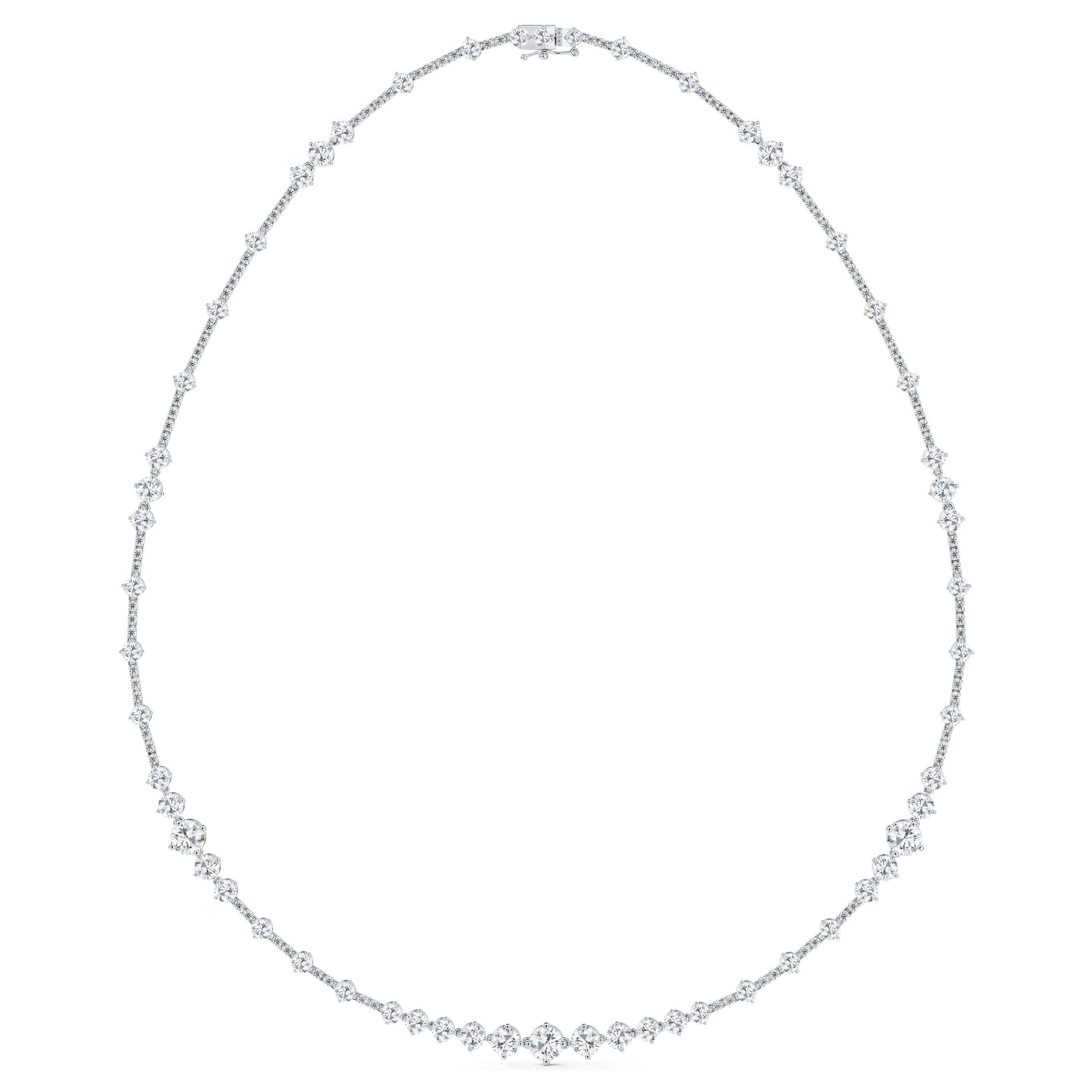 Collier Arpeggia Un Rang en Or Blanc