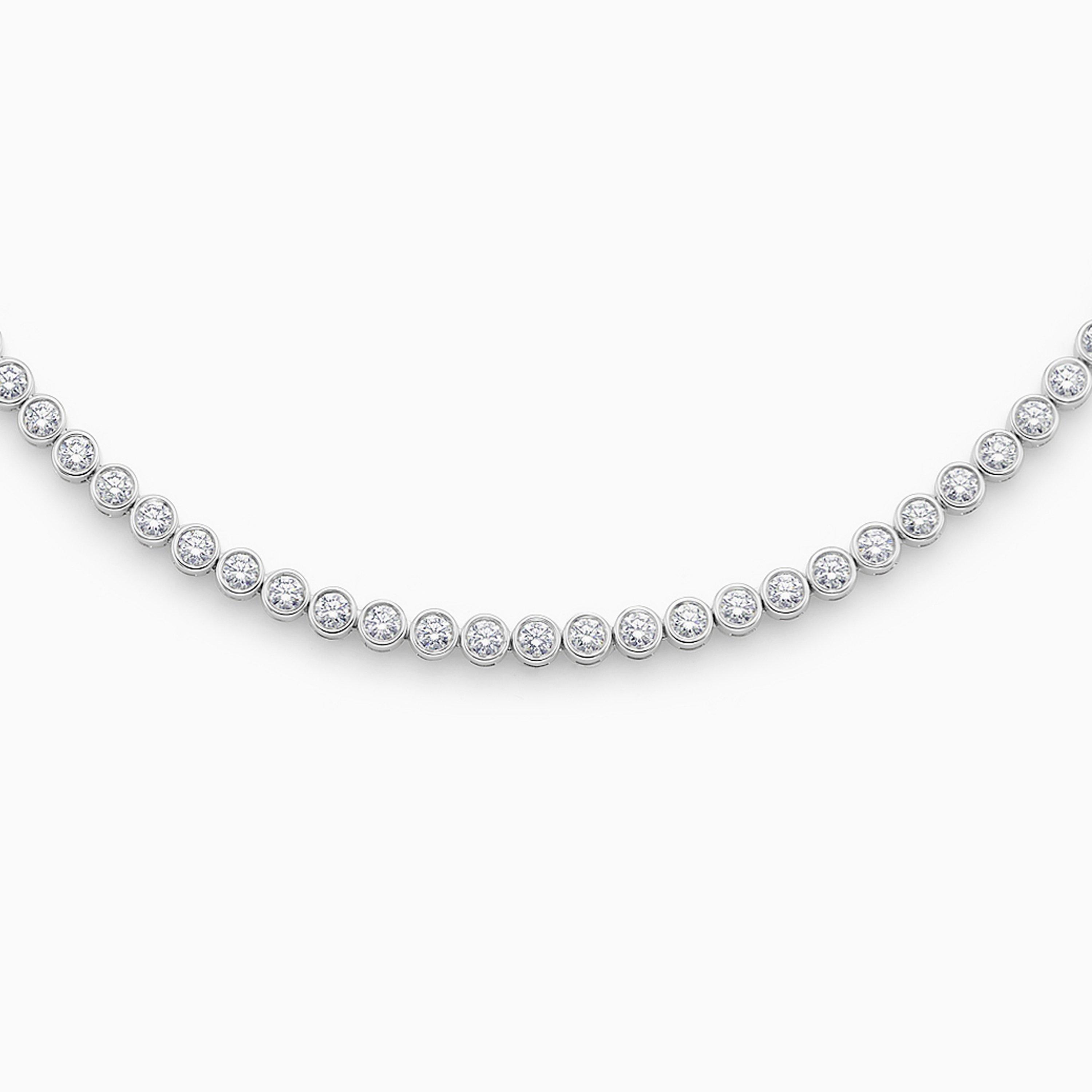 DB Classic Eternity Line Round Brilliant Diamond Necklace, image 1