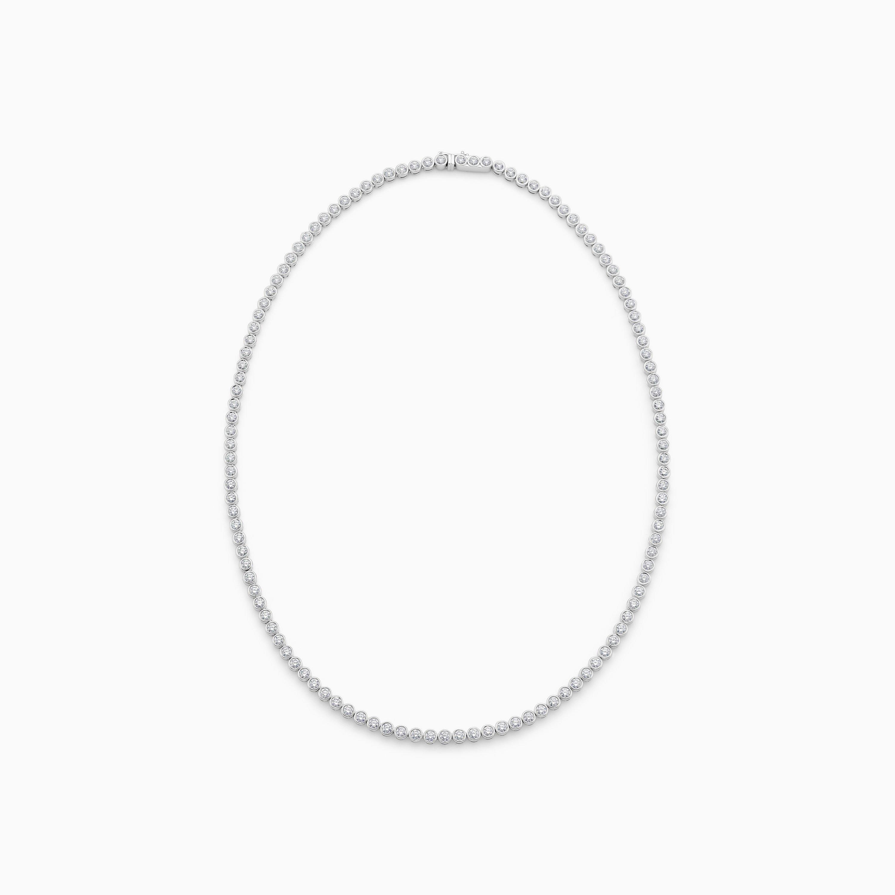 DB Classic Eternity Line Round Brilliant Diamond Necklace, image 2