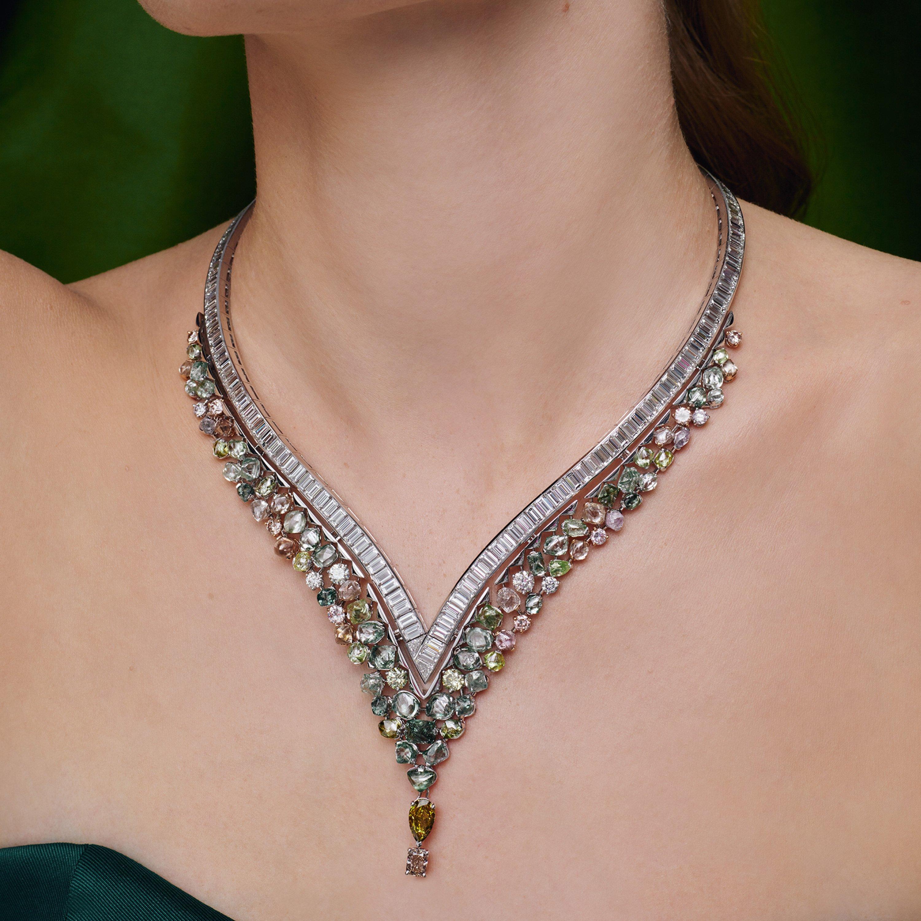 Portraits of Nature by De Beers, Knysna Chameleon necklace