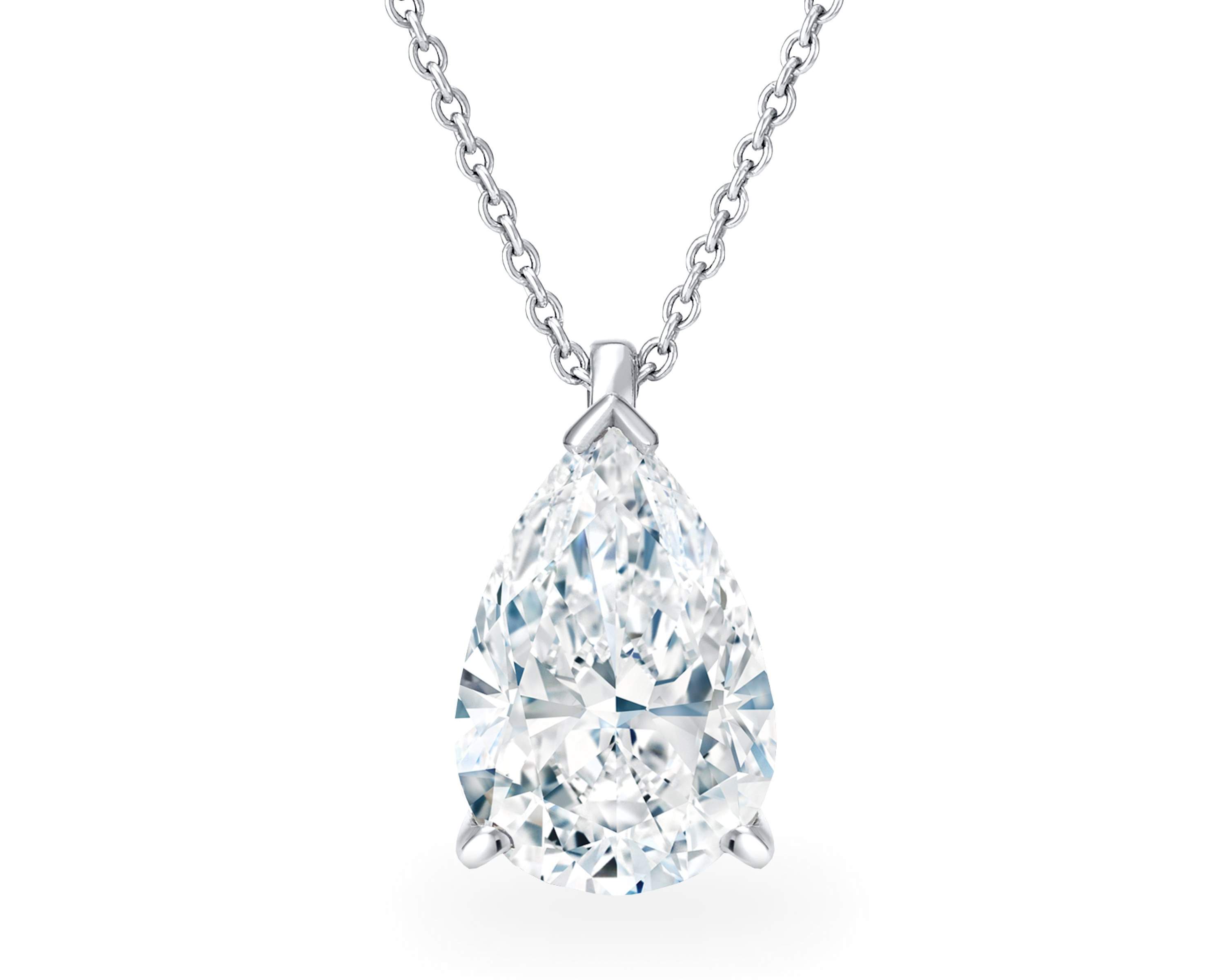DB Classic pear-shaped diamond pendant, image 1