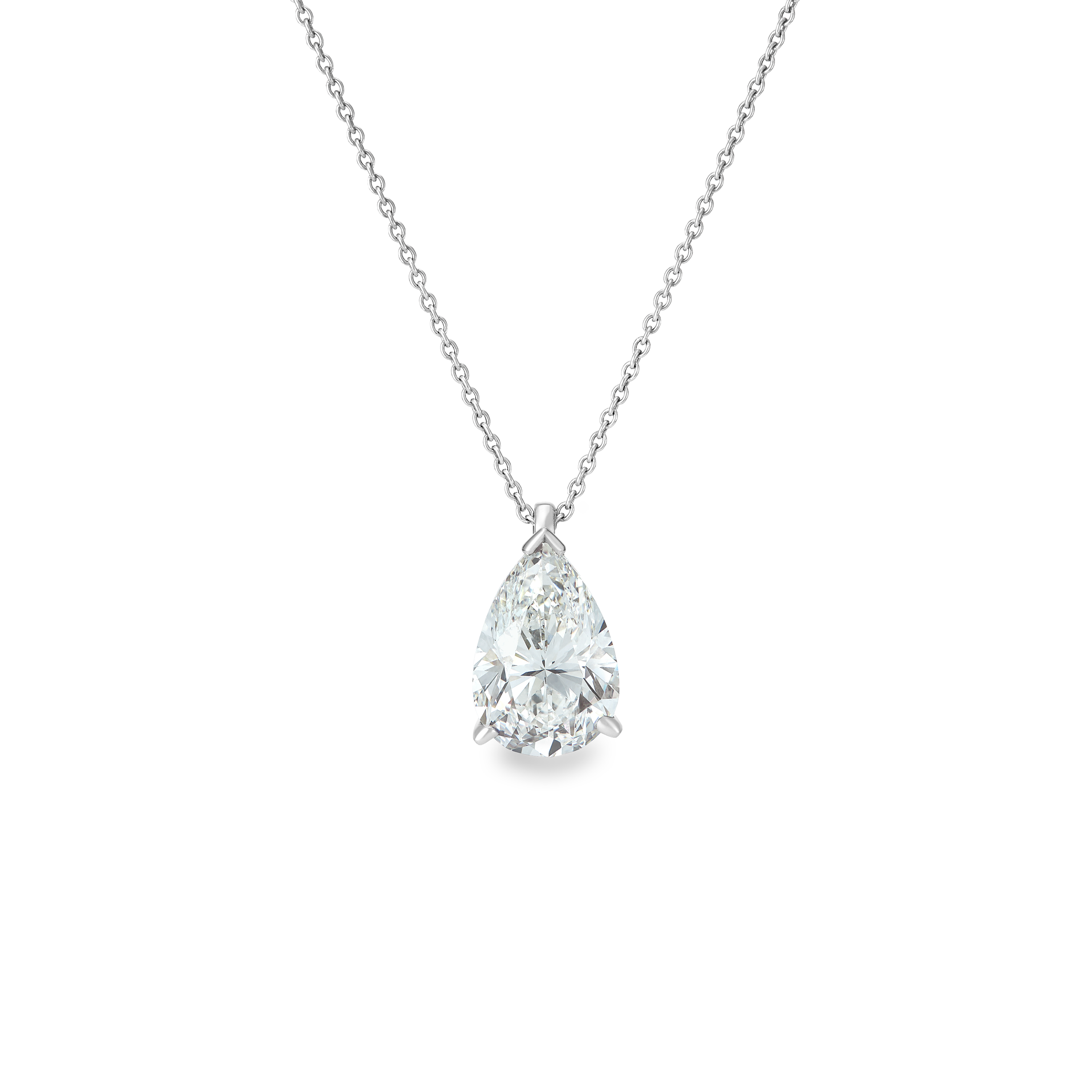 DB Classic pear-shaped diamond pendant, image 1