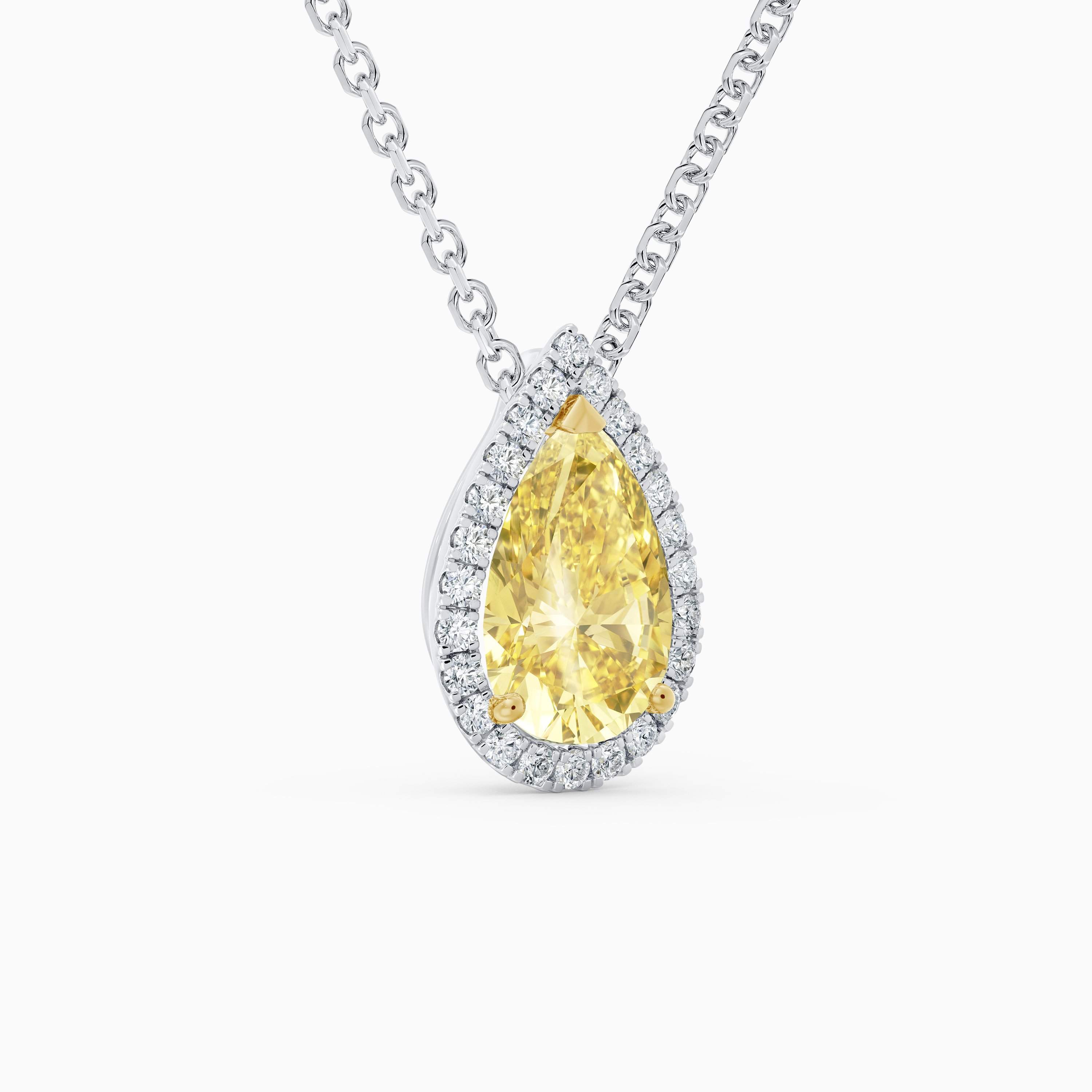 Aura fancy yellow pear-shaped diamond pendant Aura fancy yellow pear-shaped diamond pendant, image 4