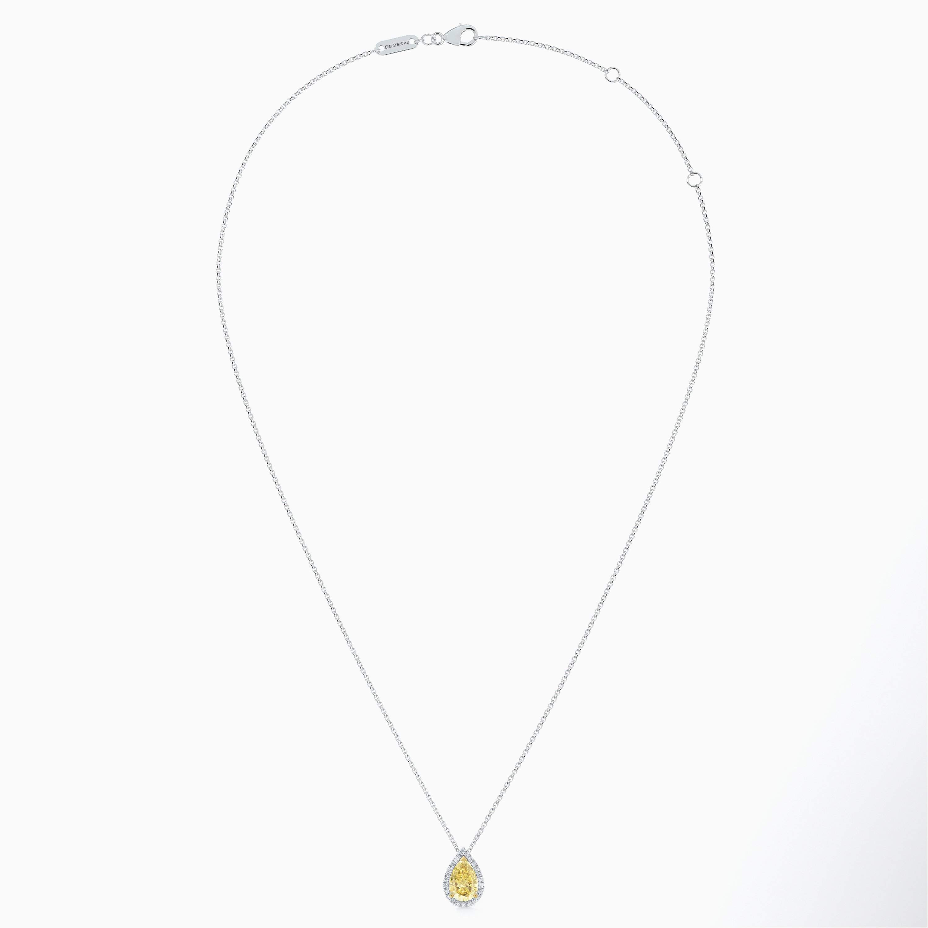 Aura fancy yellow pear-shaped diamond pendant Aura fancy yellow pear-shaped diamond pendant, image 5