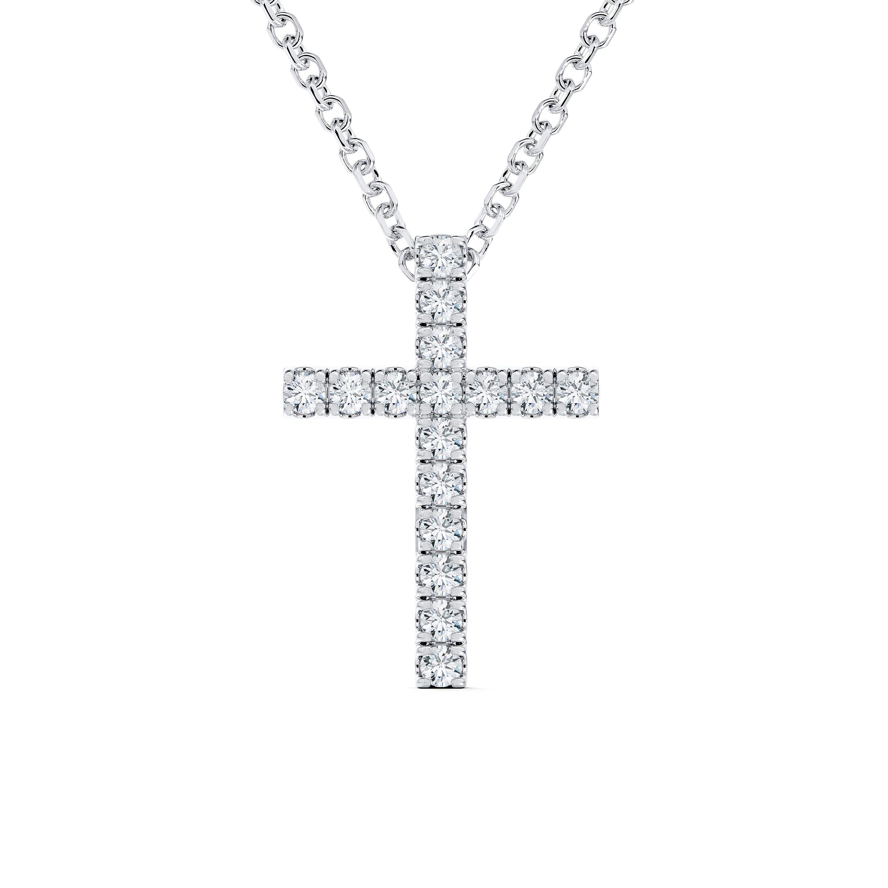 Debeers Db Classic Cross Pendant In Metallic