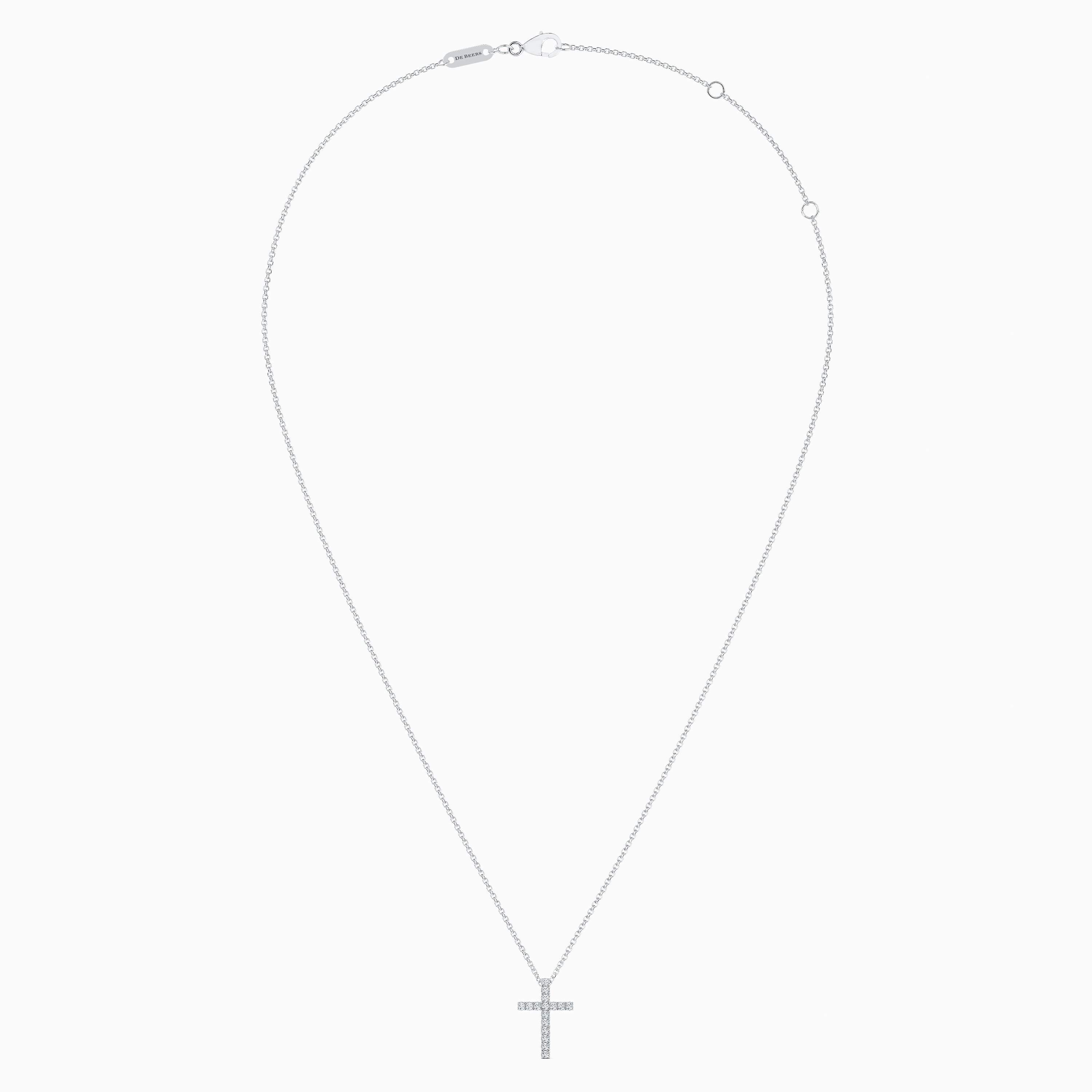 DB Classic cross pendant in white gold DB Classic cross pendant in white gold, image 5