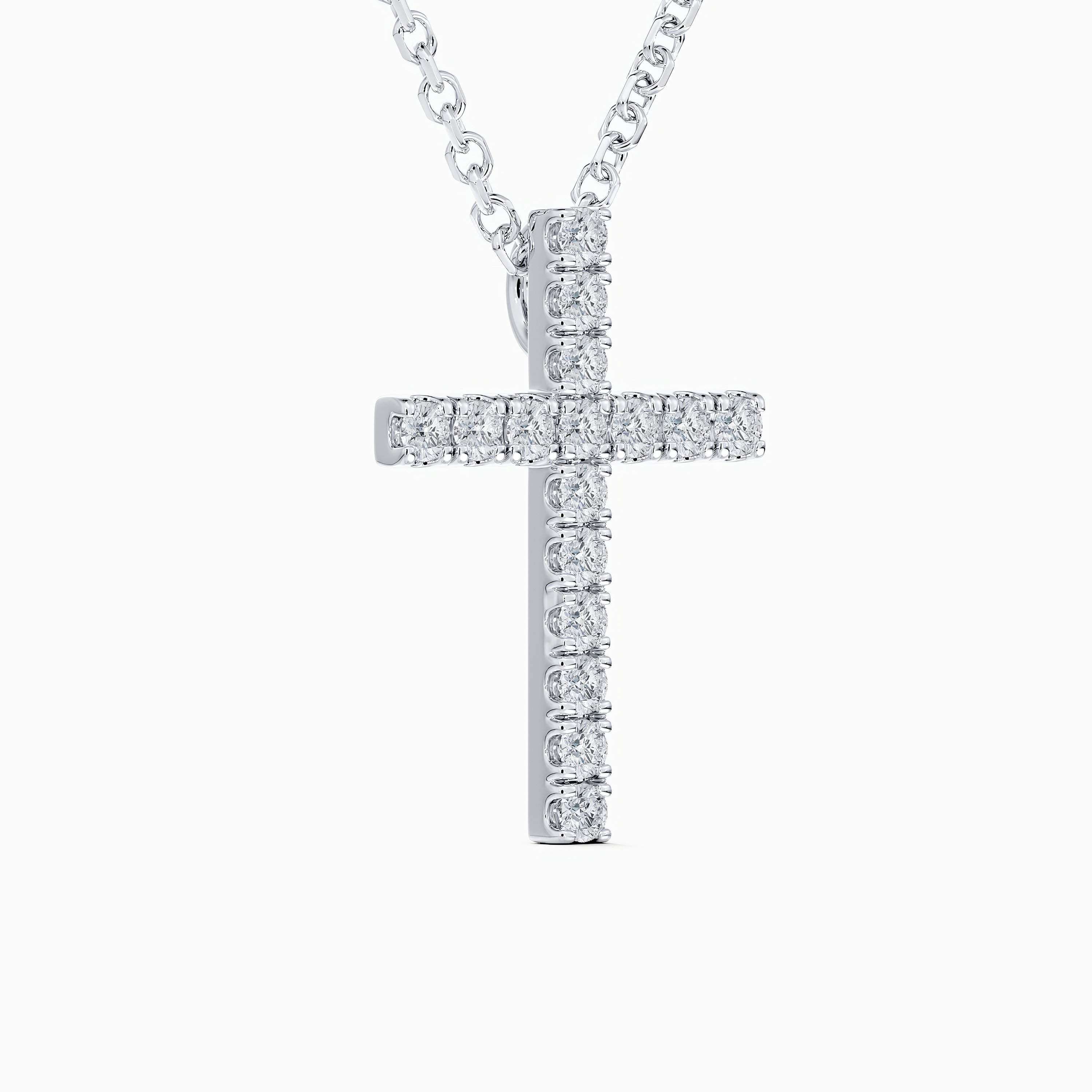 DB Classic cross pendant in white gold DB Classic cross pendant in white gold, image 2